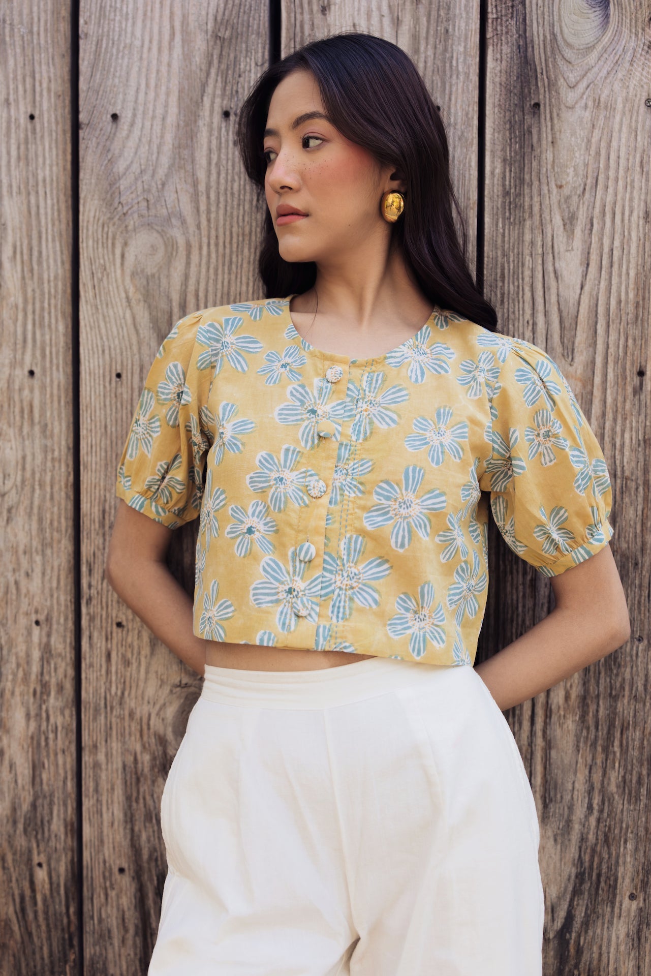 Juno Gold Cotton Top