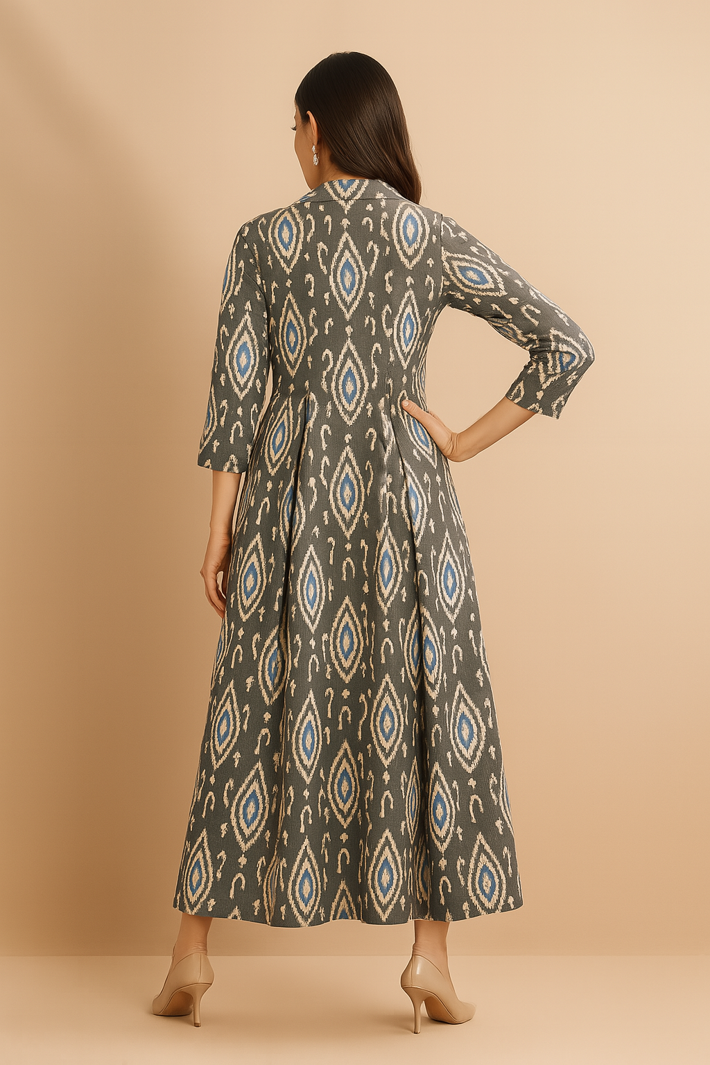 Maati Craft Twilight Dust Jumpsuit with Pockets & Collar