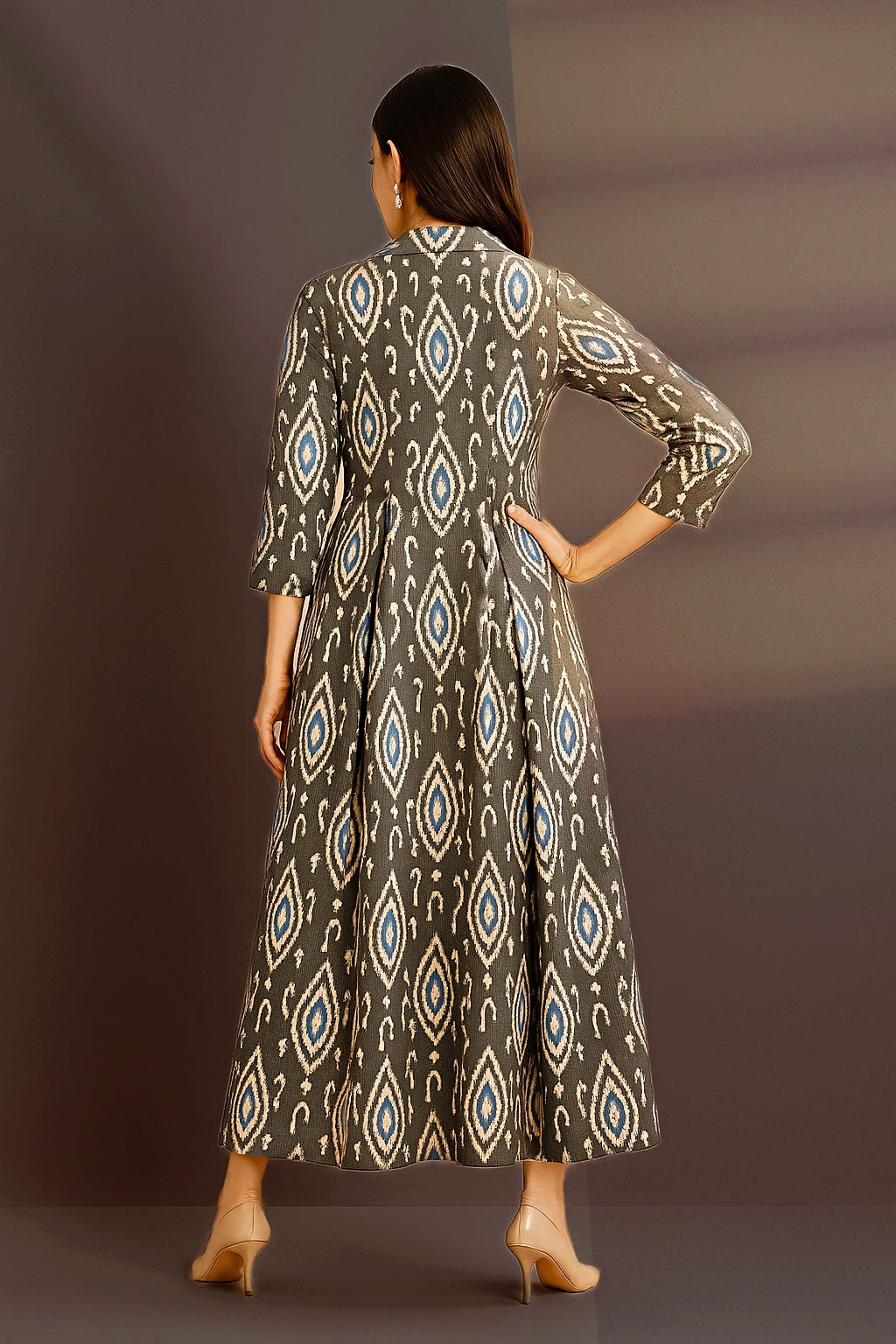 Maati Craft Twilight Dust Jumpsuit with Pockets & Collar