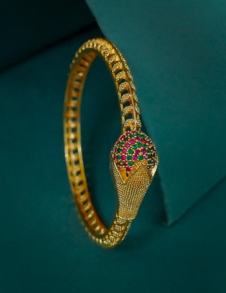 18k Gold Plated AntiTarnish AD stone Bangle