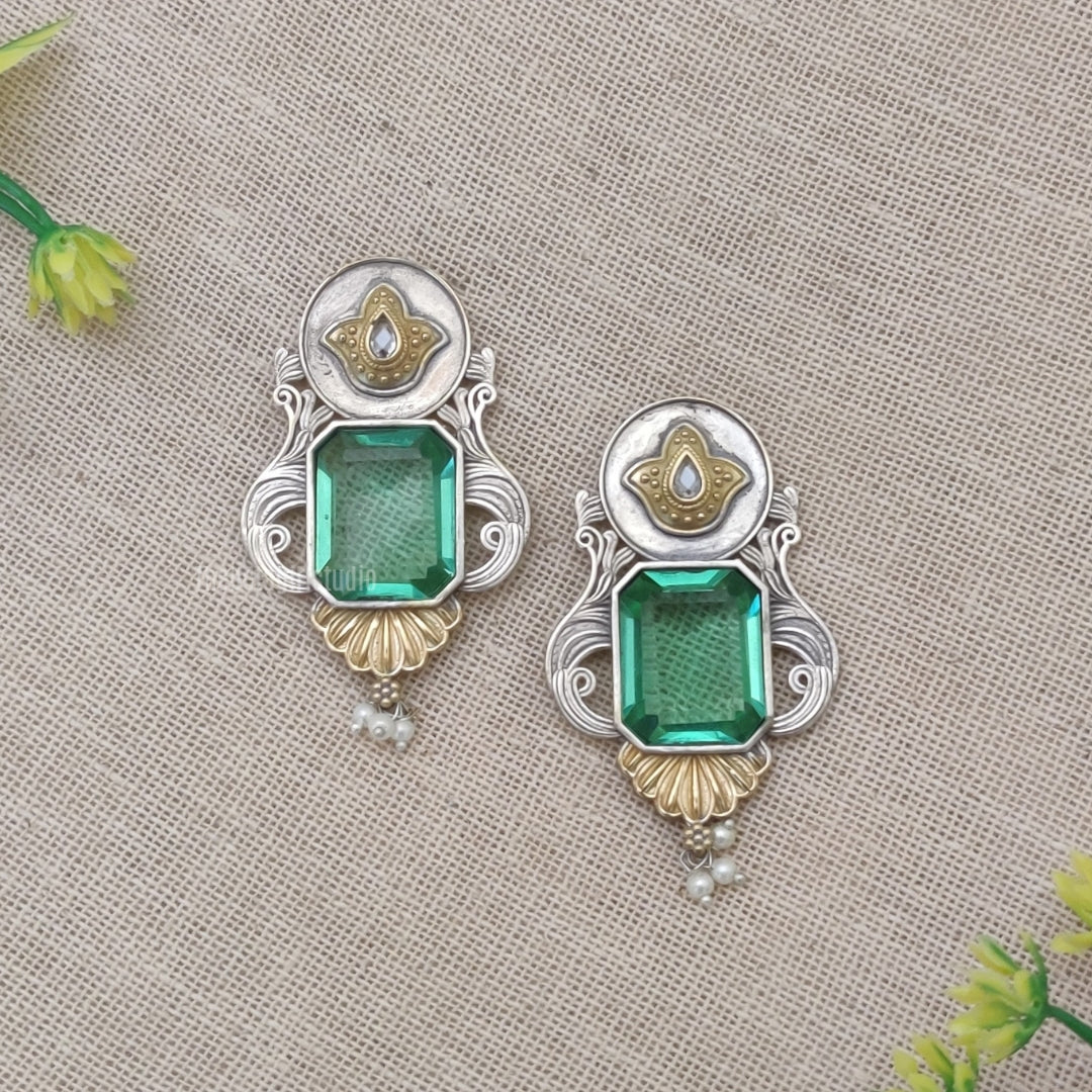 dual tone earring