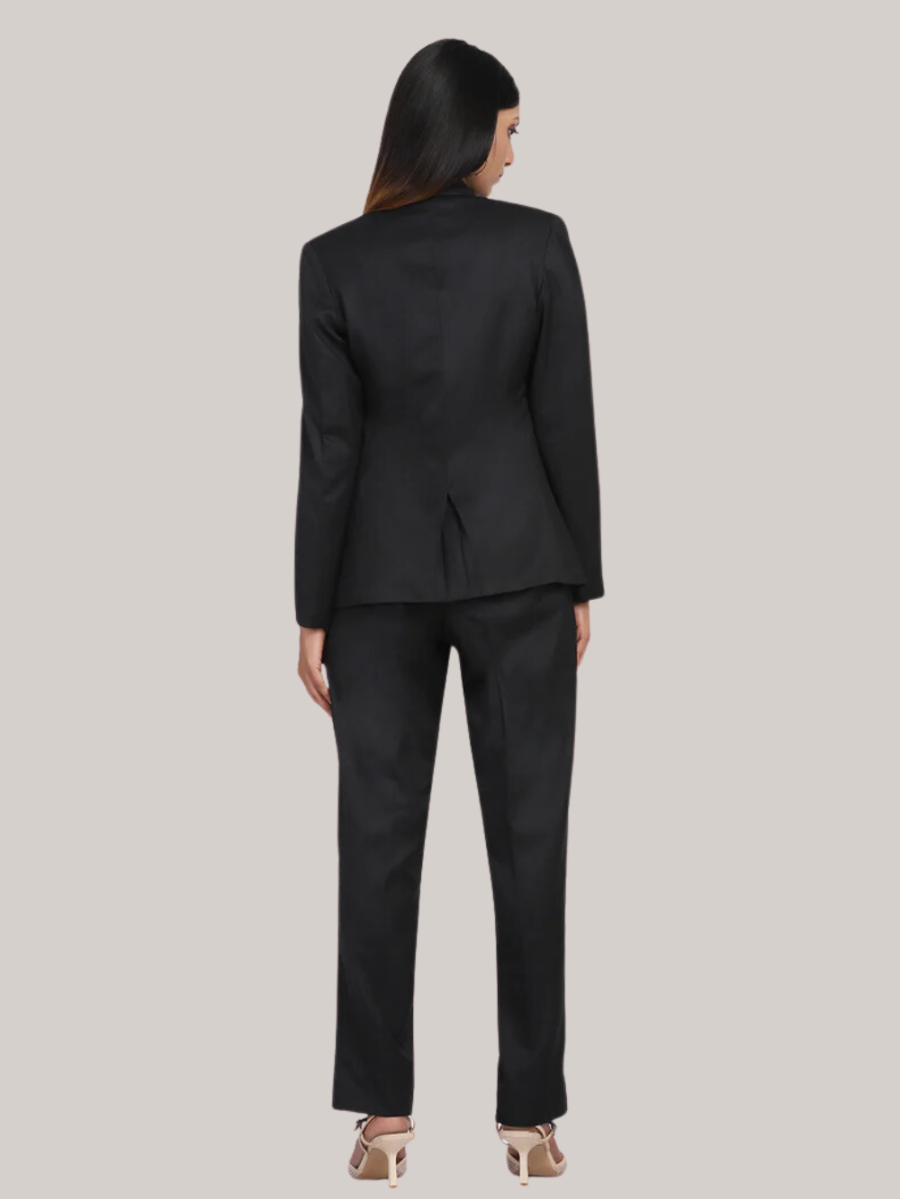 PowerSutra Poly Cotton Pant Suit - Black