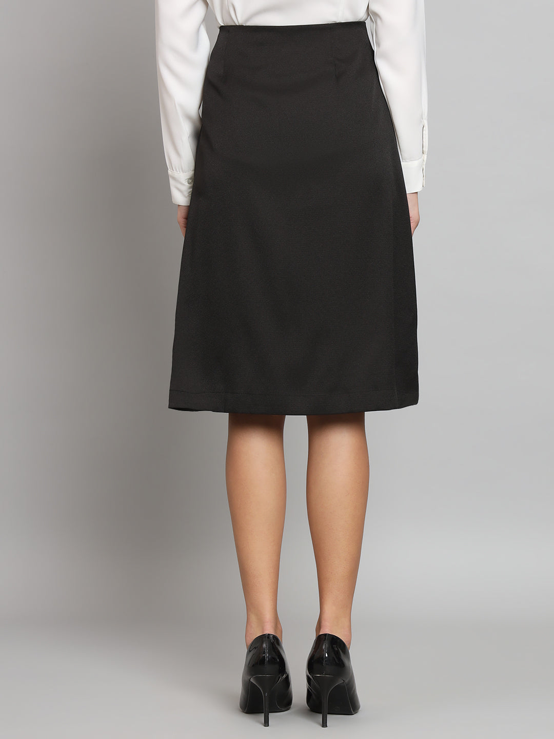 PowerSutra A-Line Moss Skirt- Black