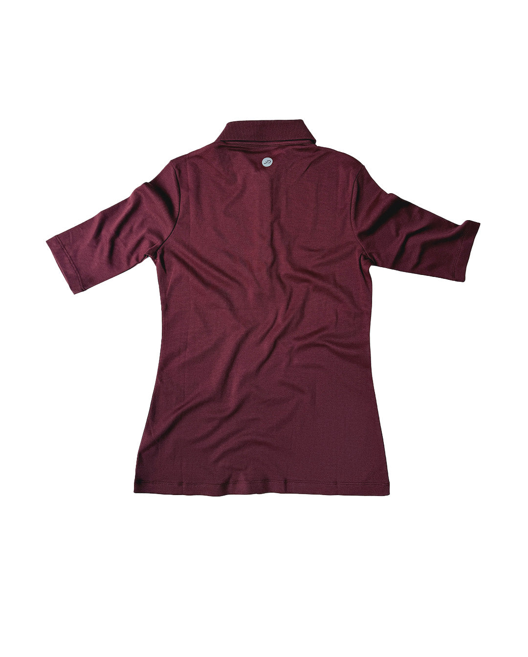 Athlos The Polo Wine Red Supima Top
