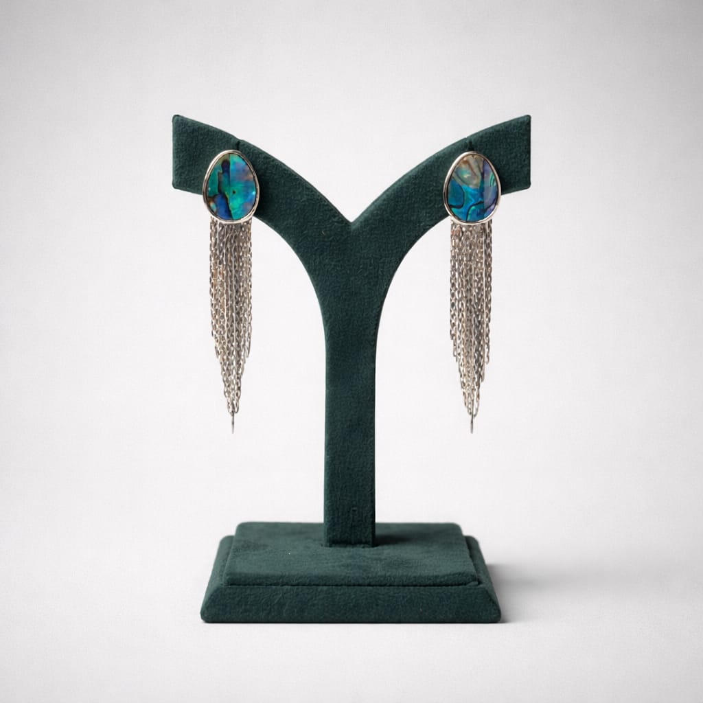 Silver Chain Tassel Drop Earrings LP- 48Hr Delivery