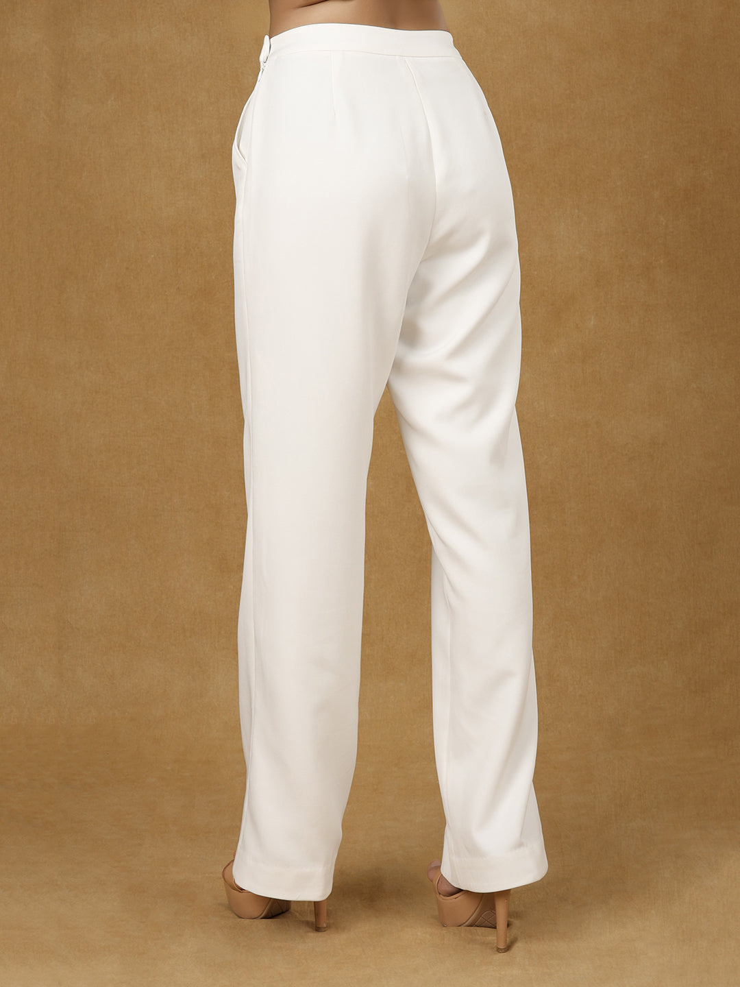 PowerSutra White High Waist Trouser