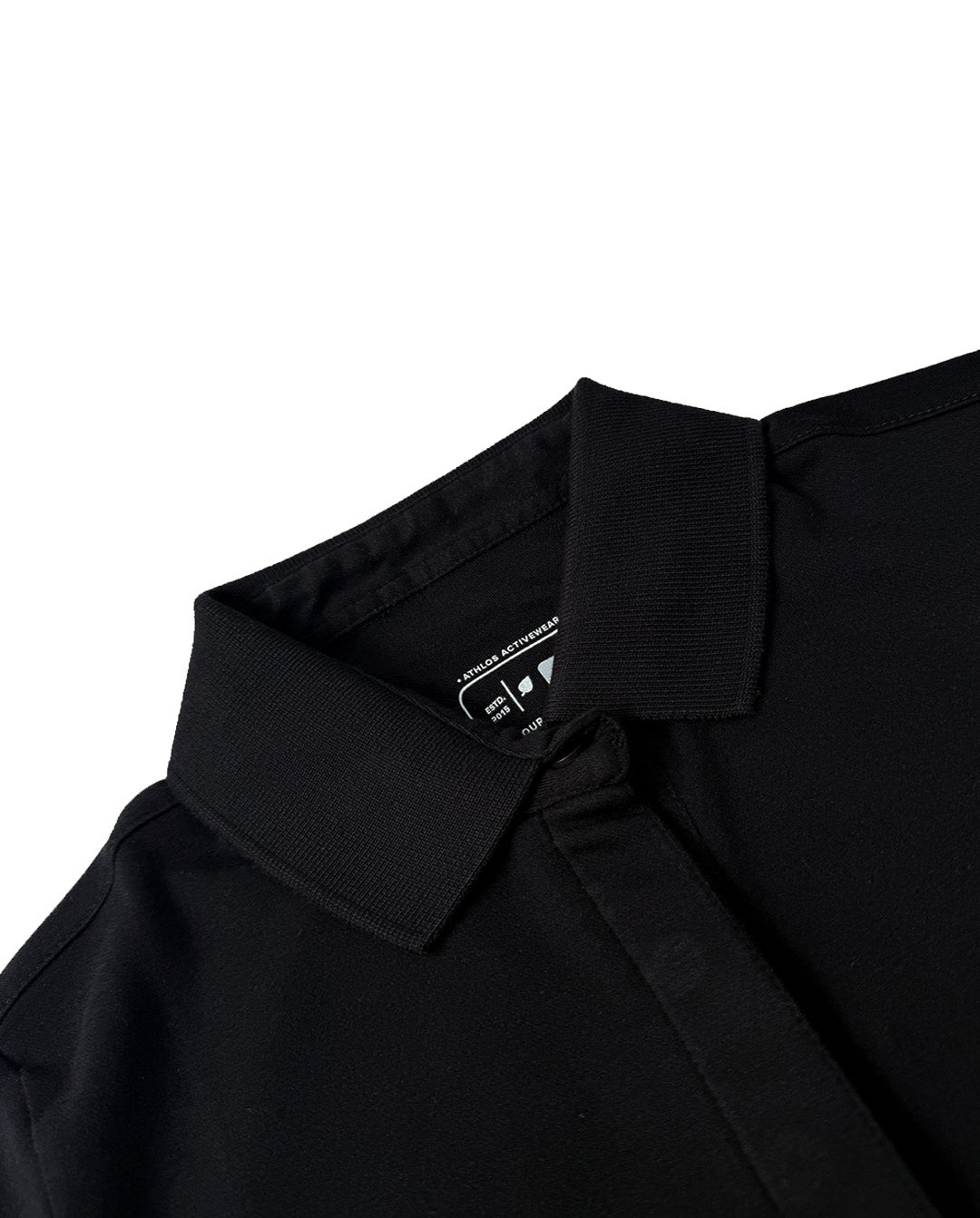 Athlos The Polo Jet Black Supima Top
