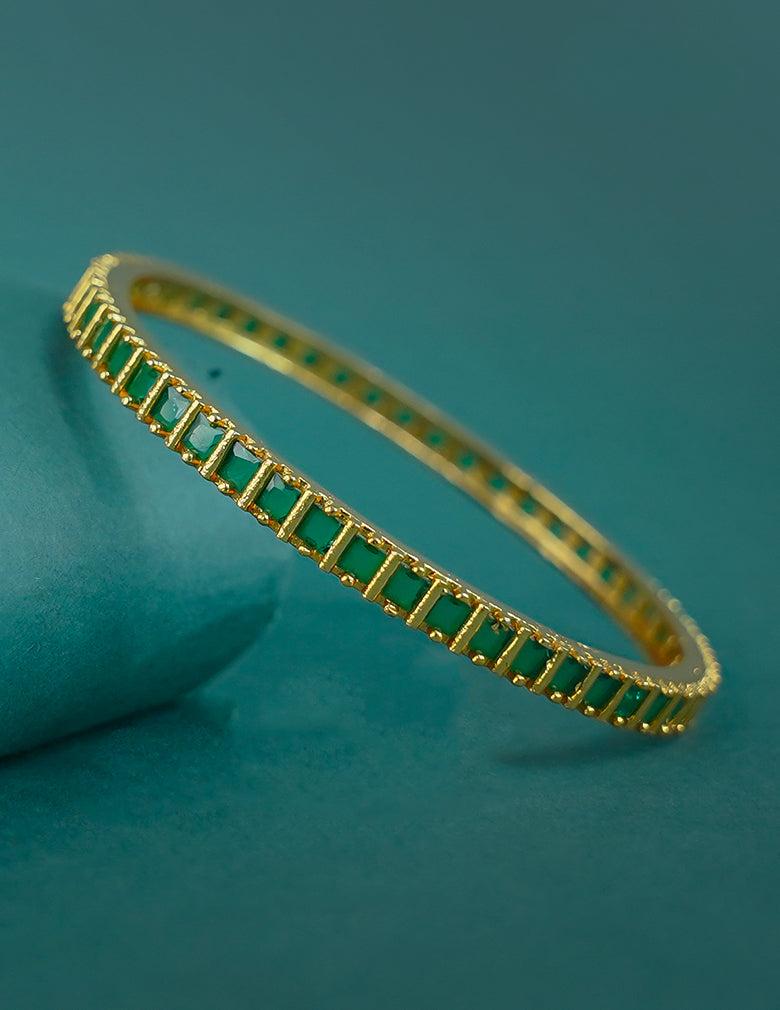 18k Gold Plated AntiTarnish AD stone Bangle
