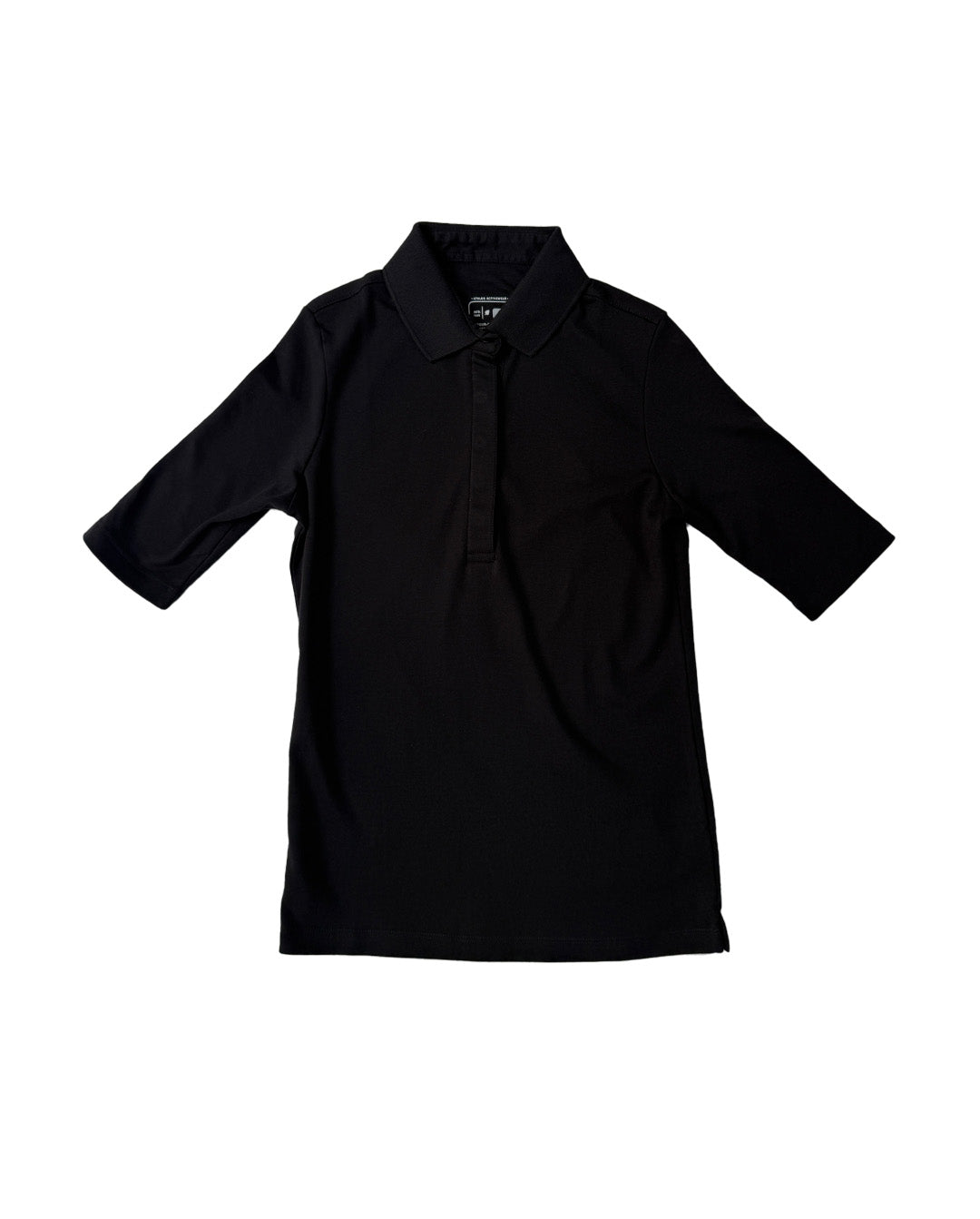 Athlos The Polo Jet Black Supima Top
