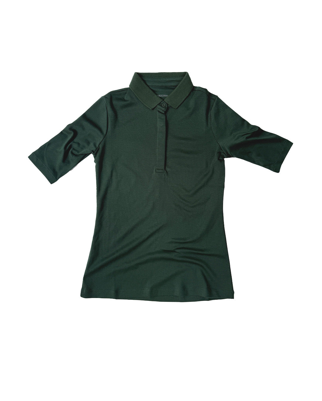 Athlos The Polo Pine Green Supima Top