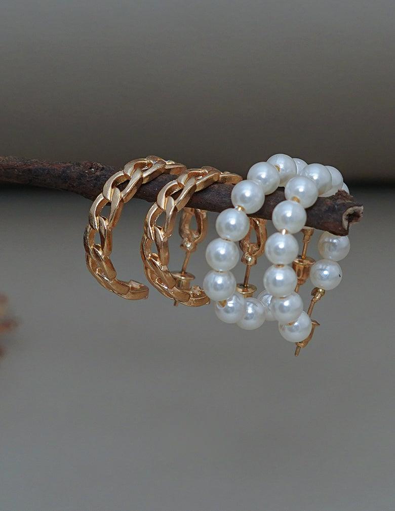 Contemporary Combo Hoop Earrings LP- 48Hr Delivery