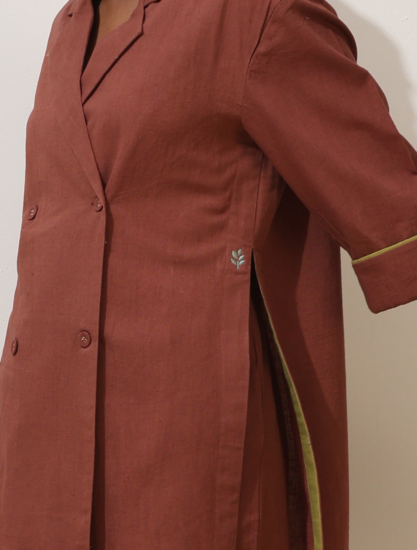 trueBrowns Brown Cotton Co-Ord Set