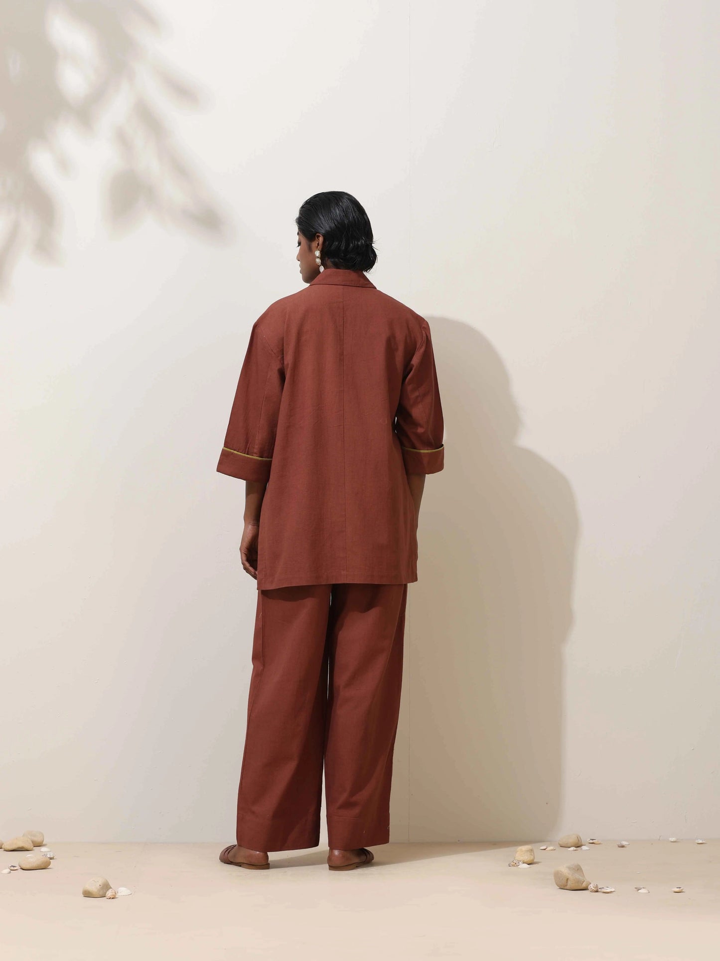trueBrowns Brown Cotton Co-Ord Set