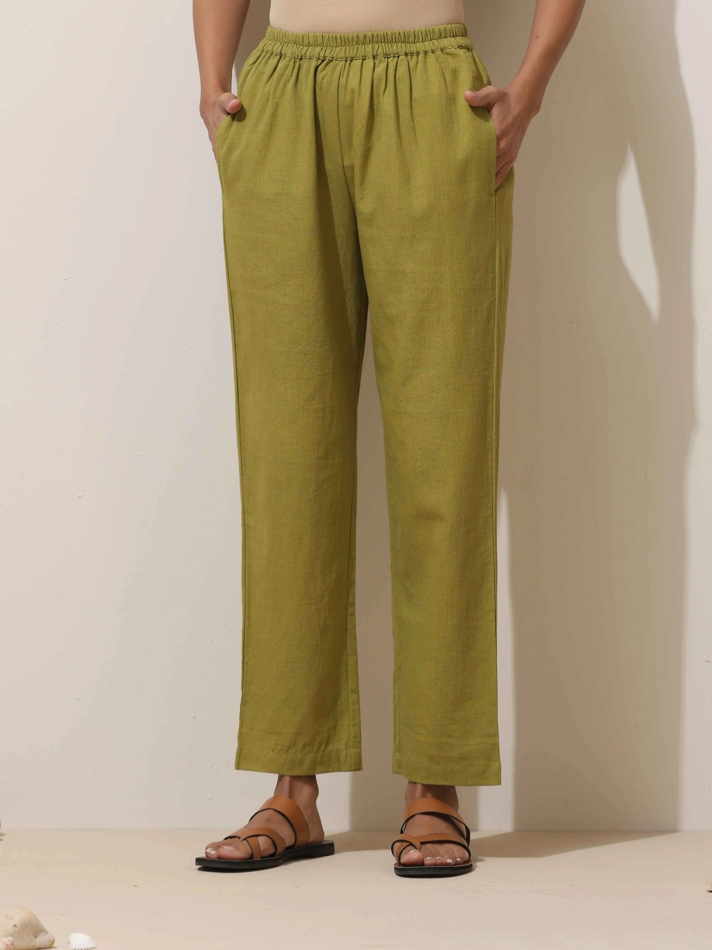 trueBrowns Brown Cotton Kurta Pant Set