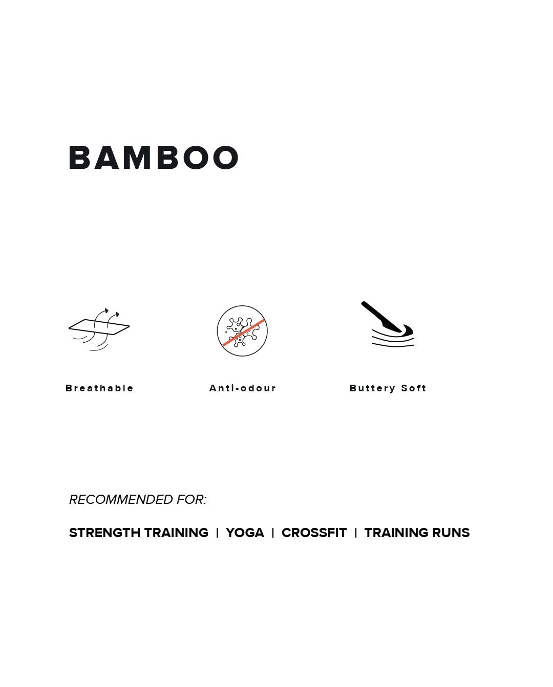 Athlos Bamboo Active Leggings Jet Black