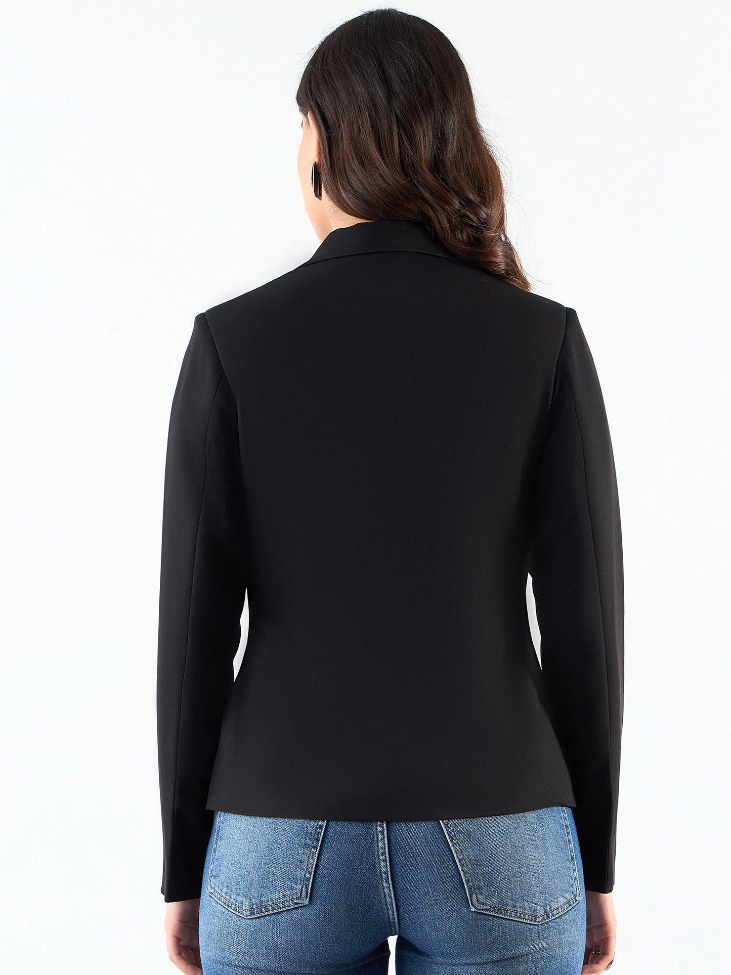 PowerSutra Chic Black Asymmetric Blazer