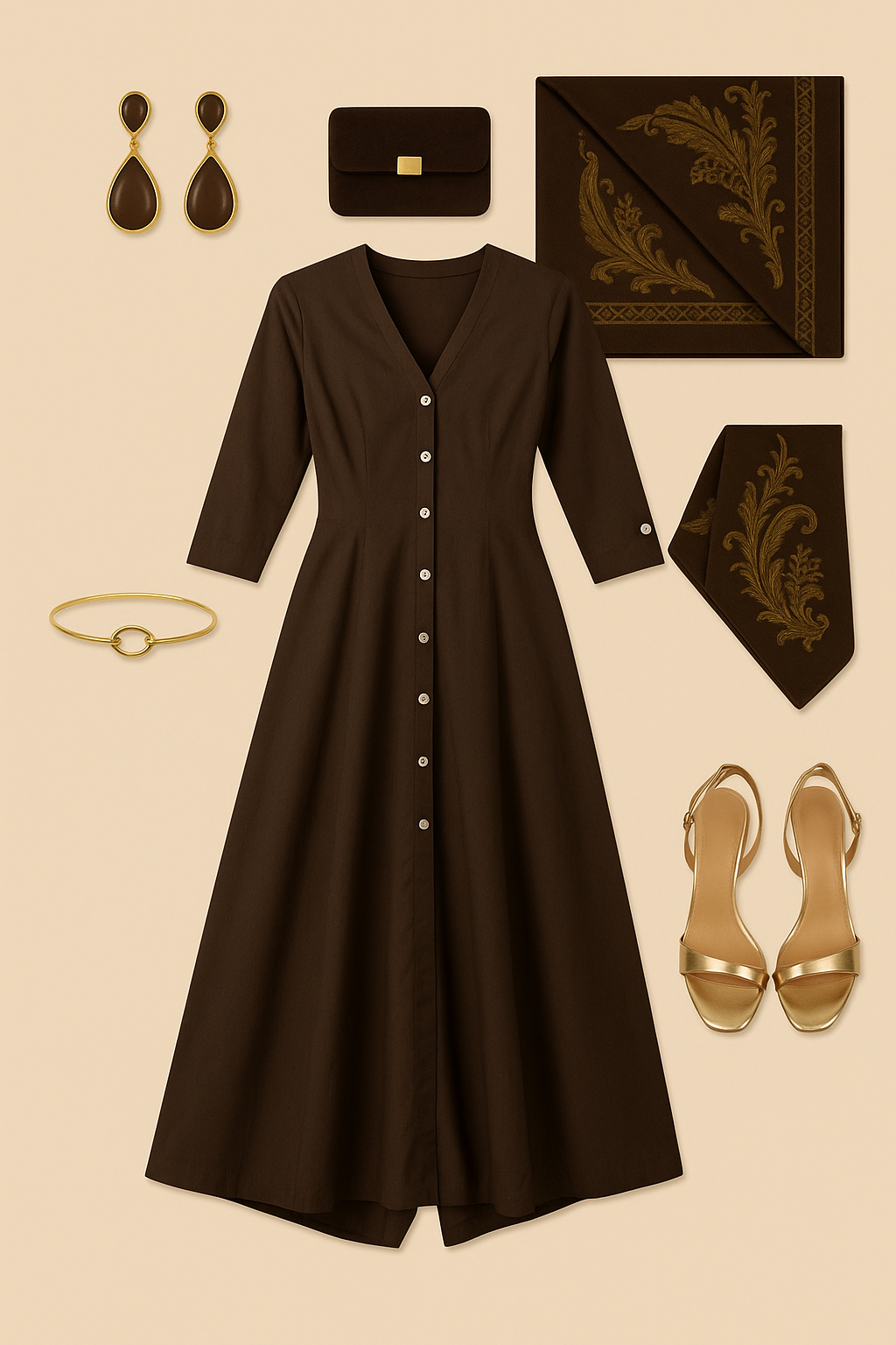 Maati Craft Earth Echo Jumpsuit with Pockets & Collar