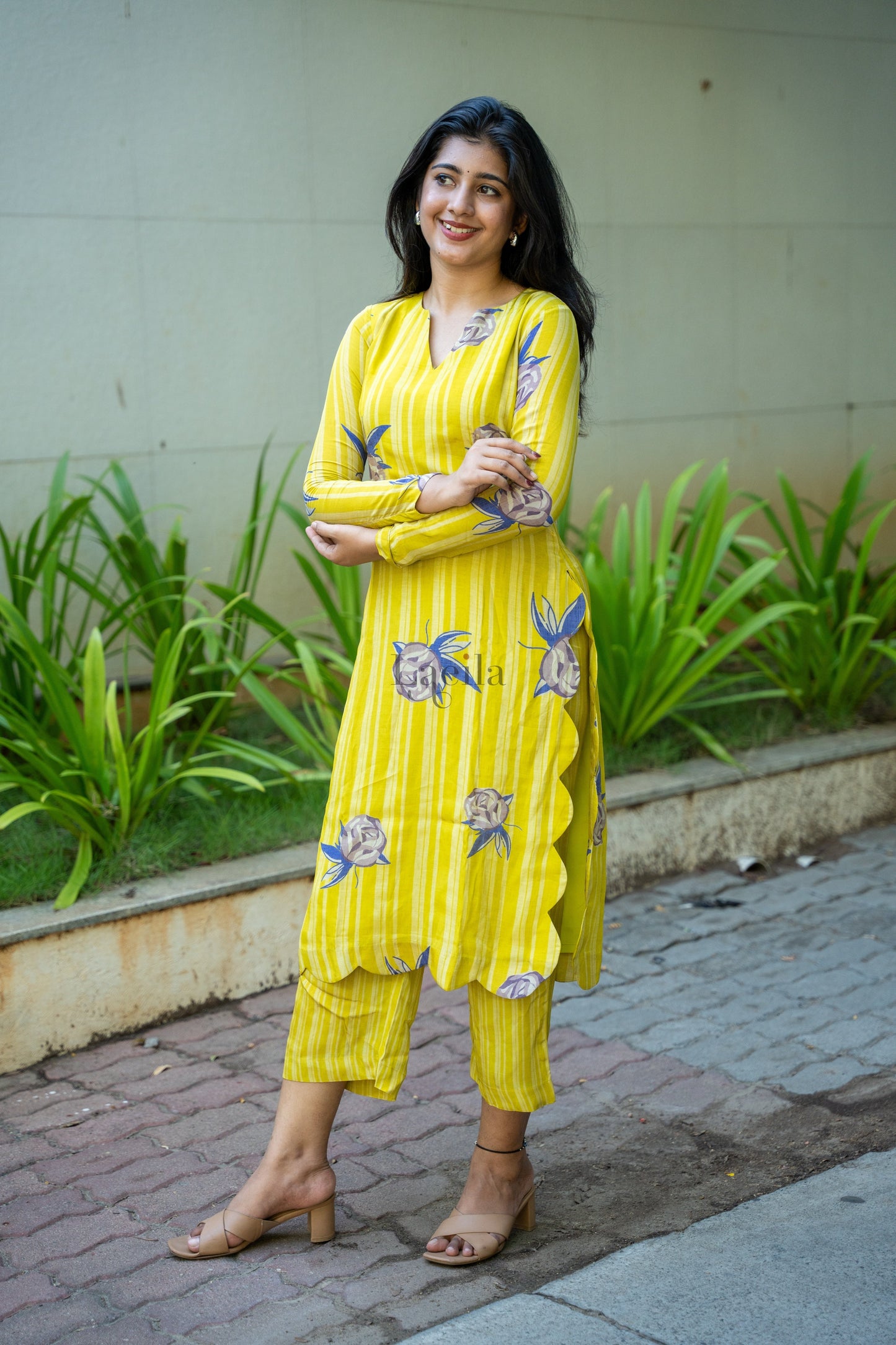 Studio Pure Muslin Yellow Coord Set