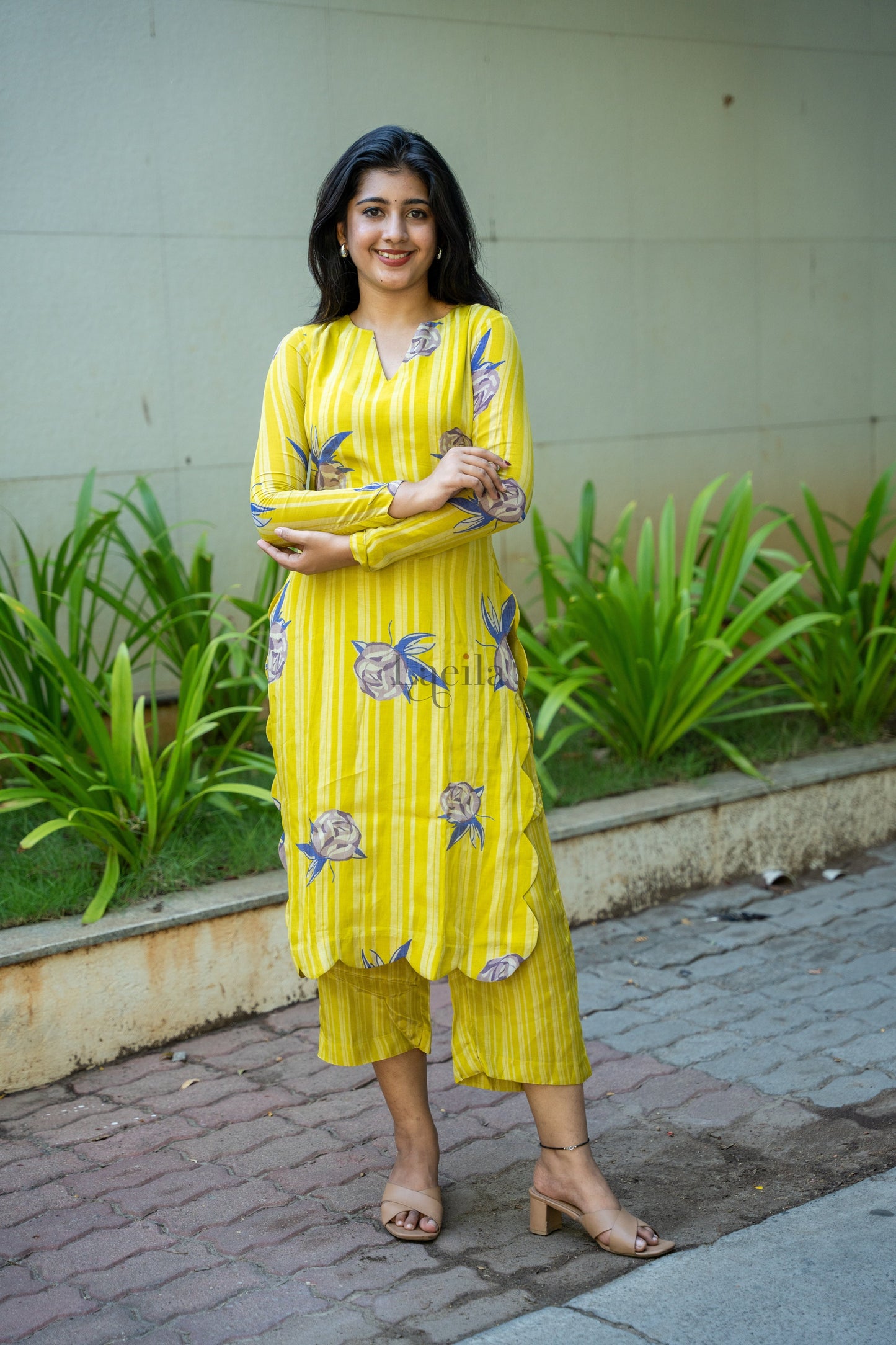 Studio Pure Muslin Yellow Coord Set
