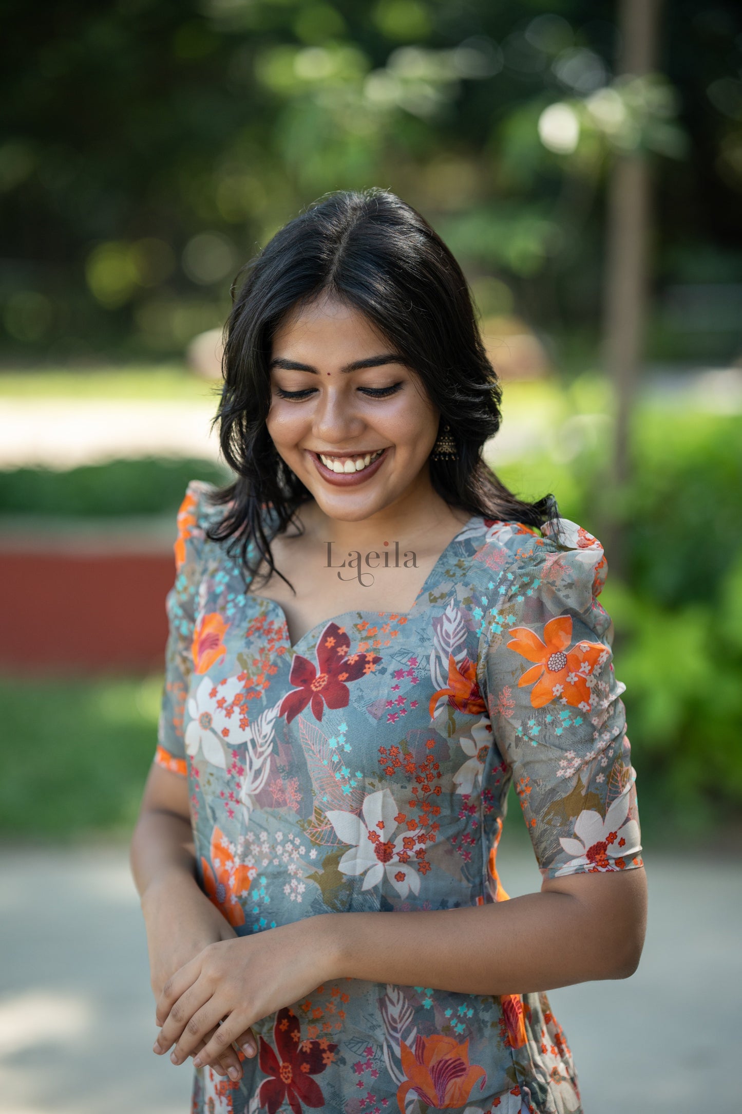 Studio Grey Floral Organza Top
