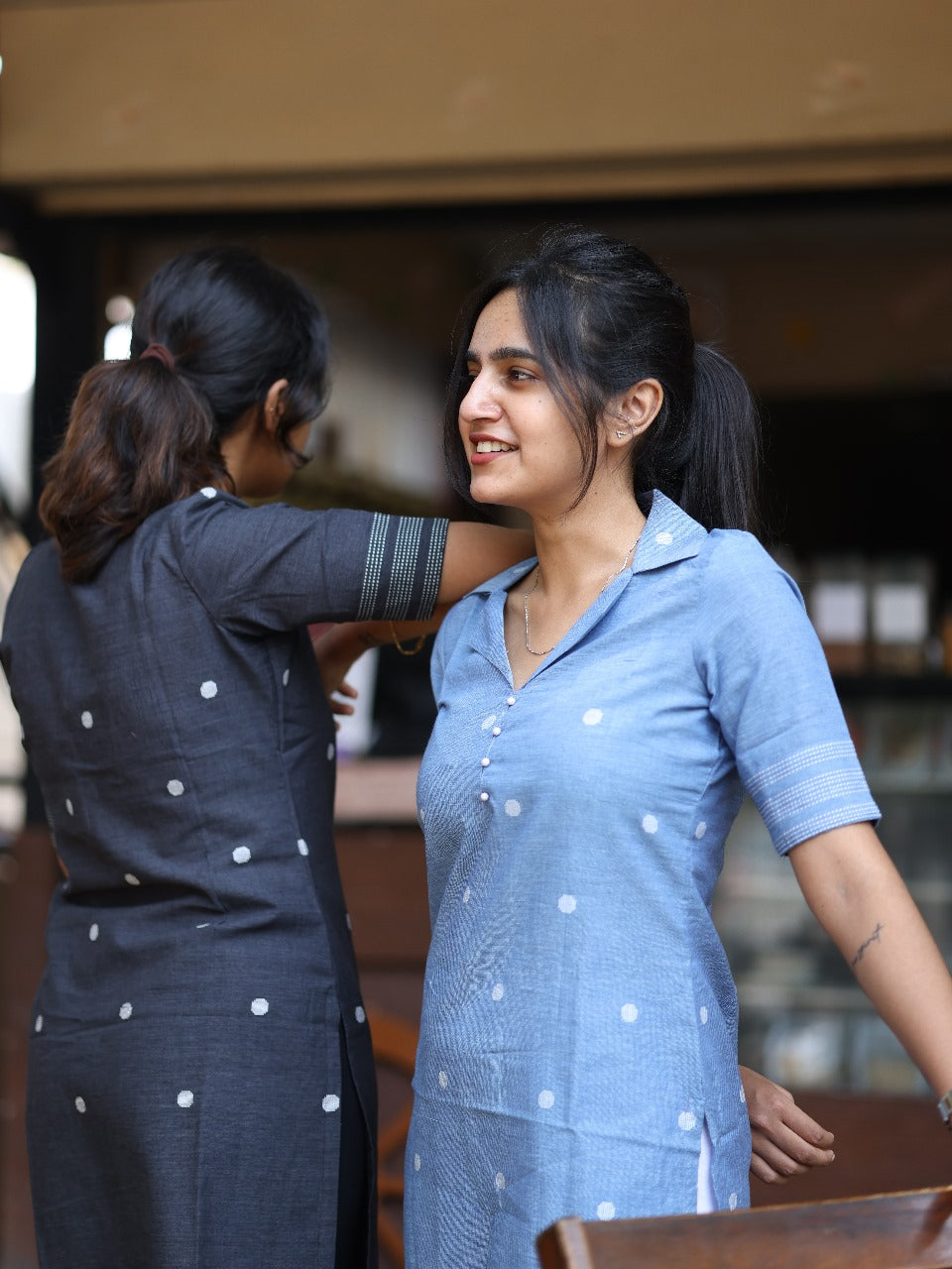 Studio Light blue denim cotton top