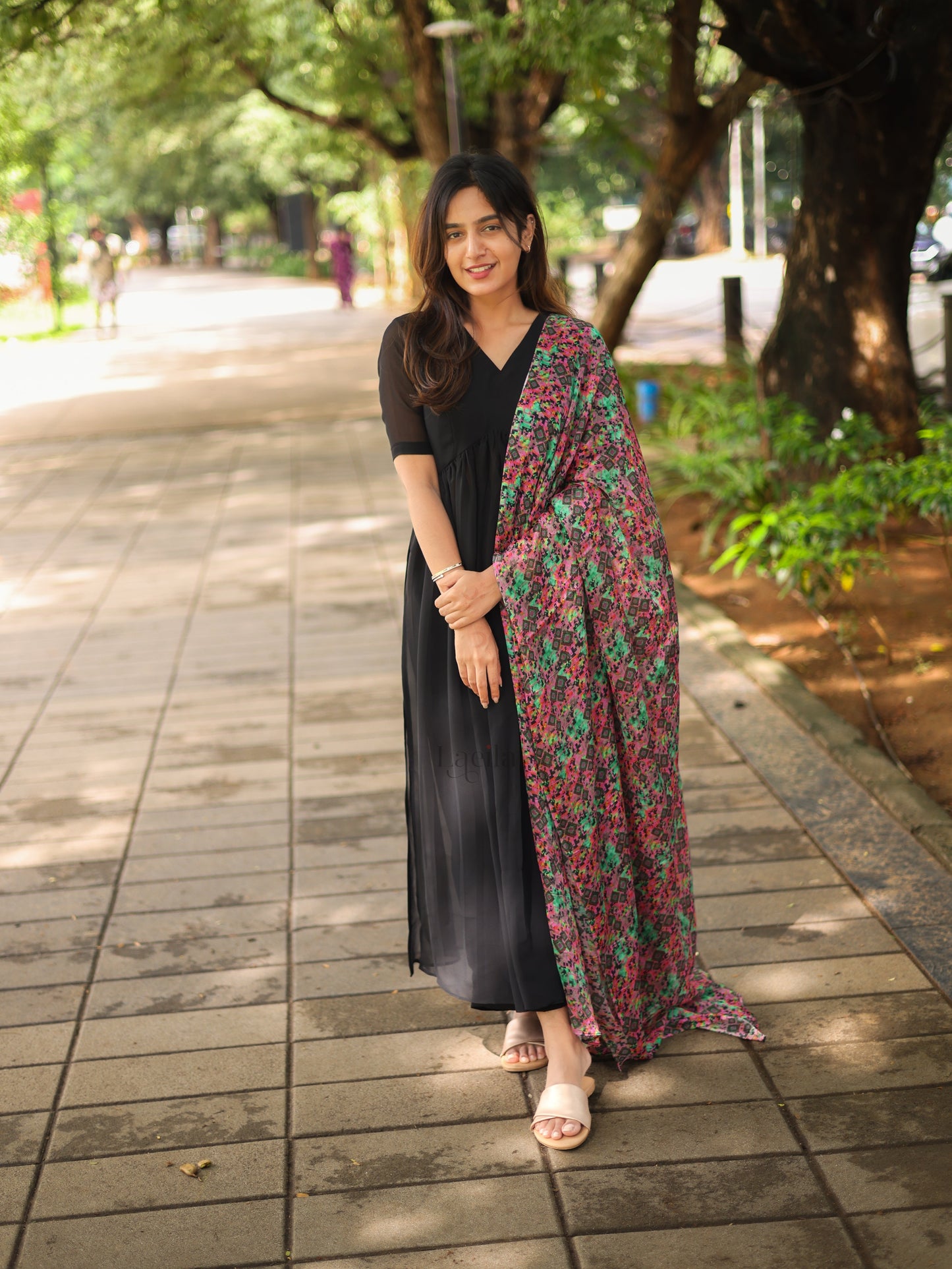 Studio Black Georgette Alia Cut Set