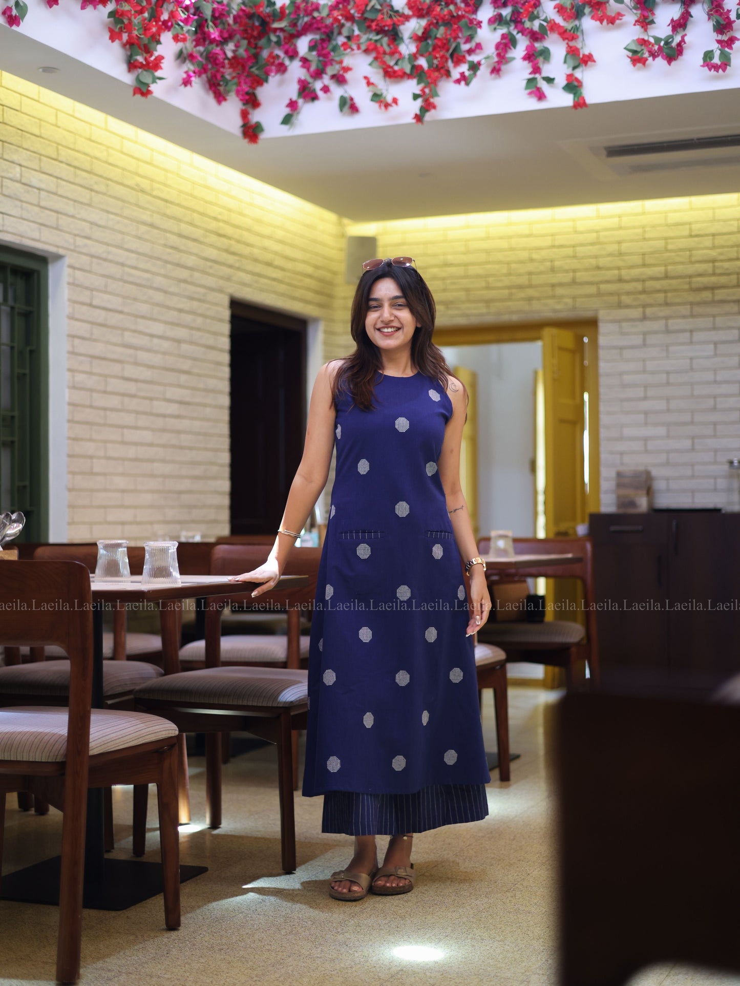 Studio Blue Polka Handloom Meera Set