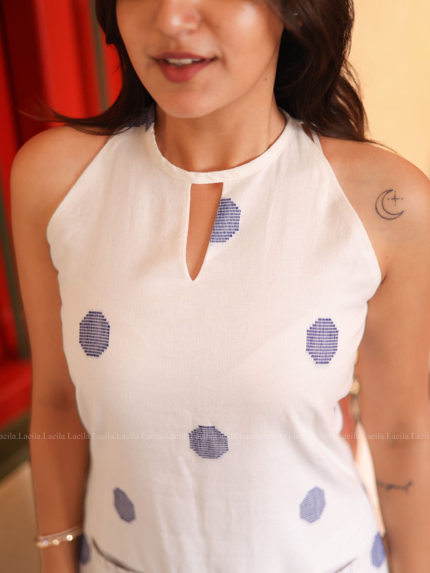 Studio White Polka Handloom Meera Set