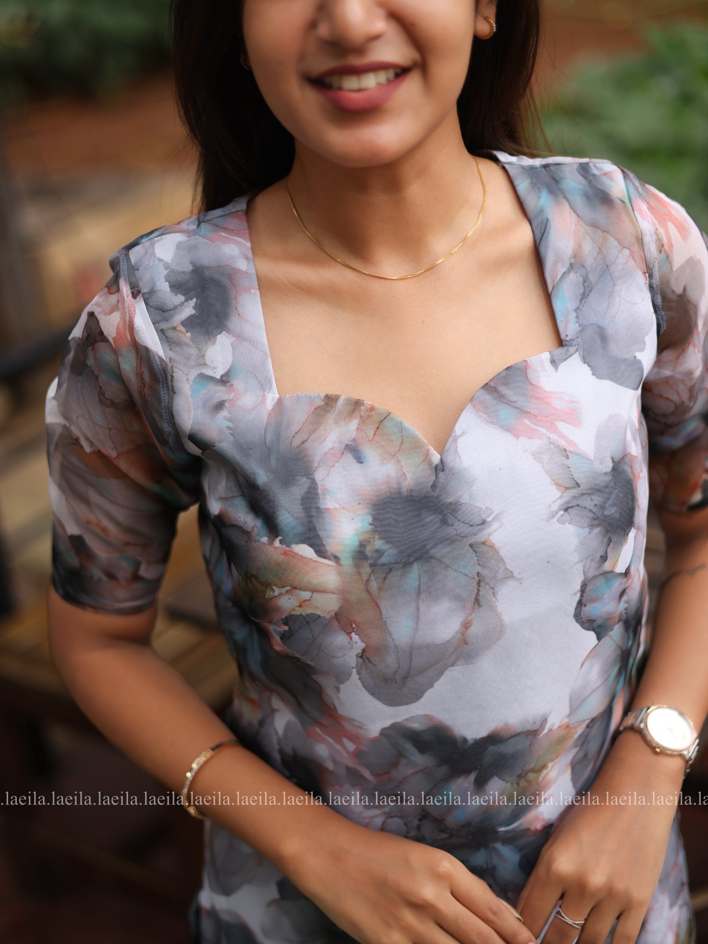 Studio Grey Multitint Organza Top