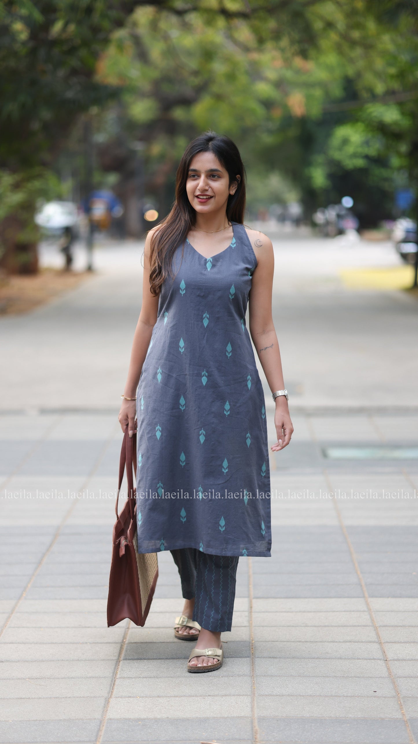 Studio Grey Purple Meera cotton set