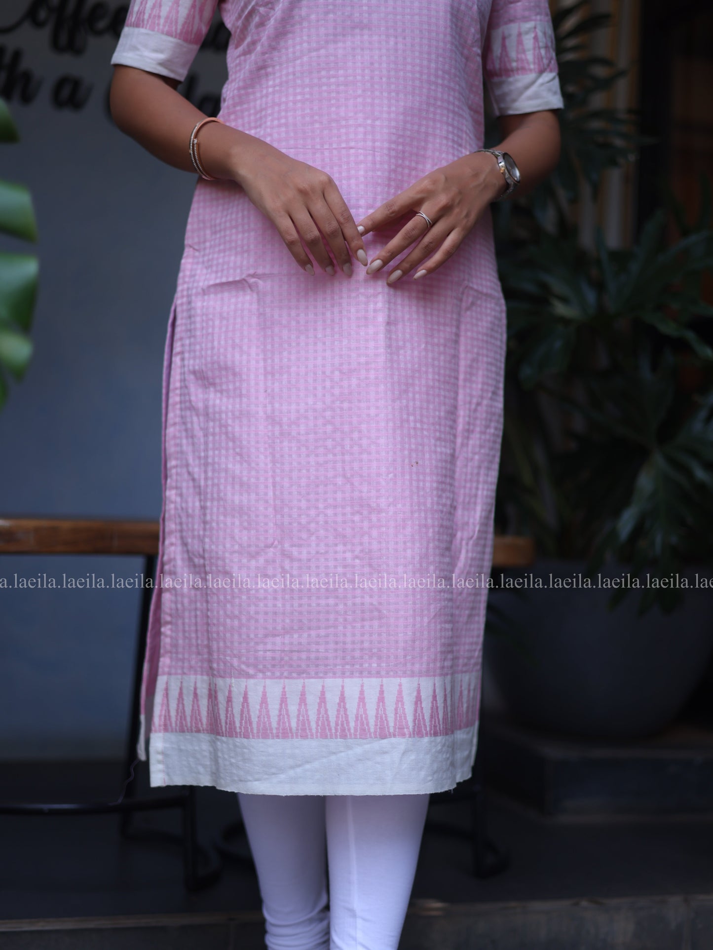 Studio Pink Peter Pan collar Cotton Top