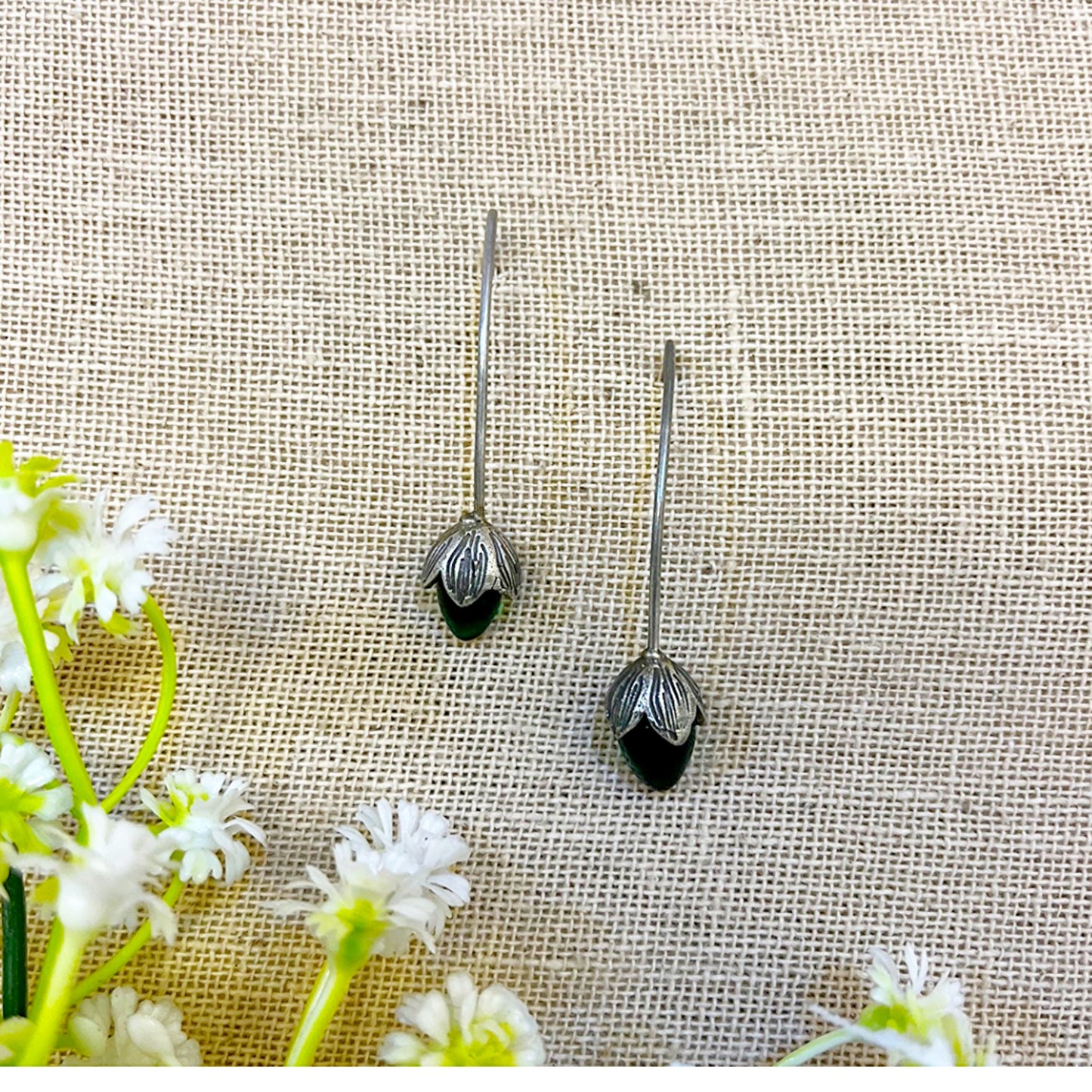 lotus earrings