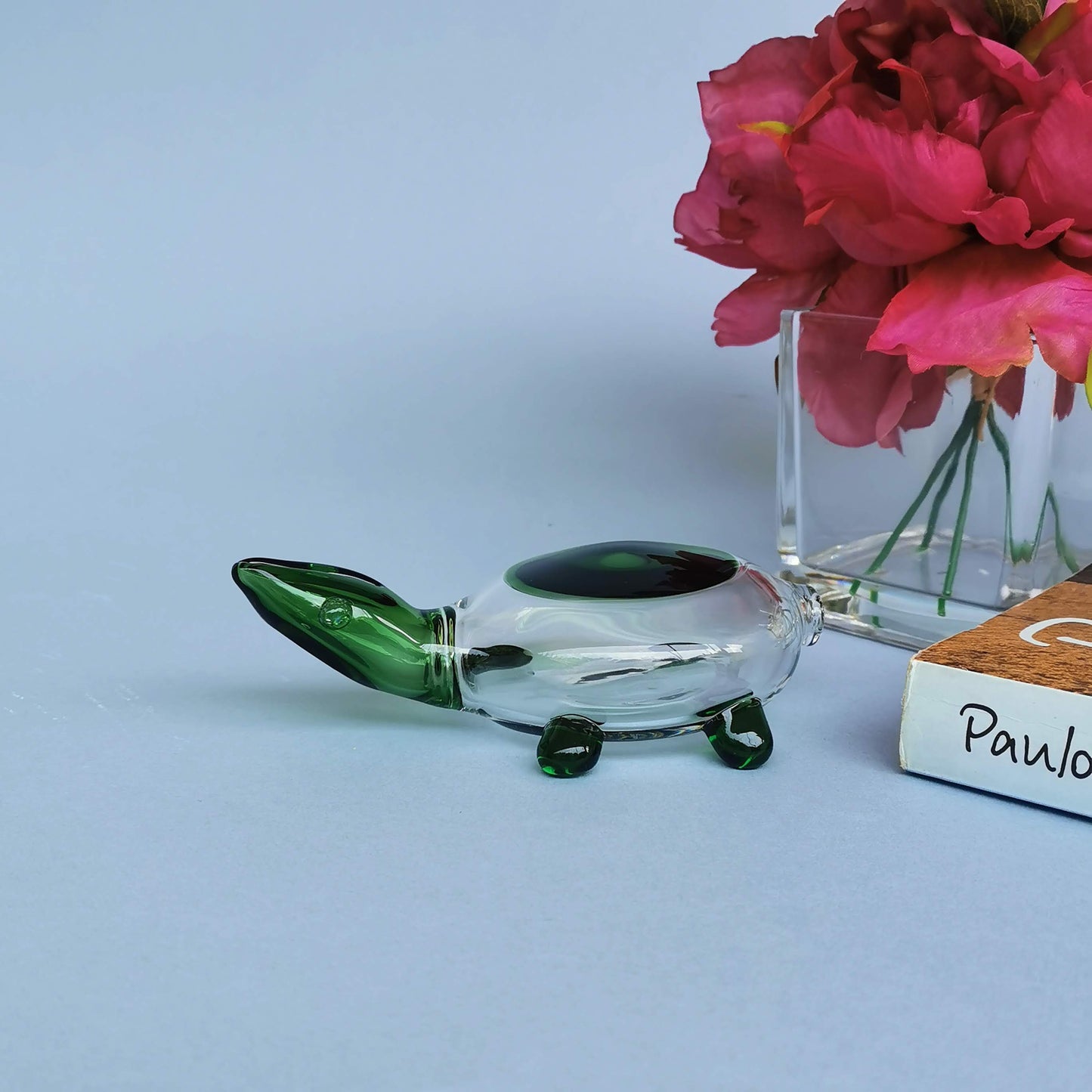 Collectible Glass Art Turtles- Jade