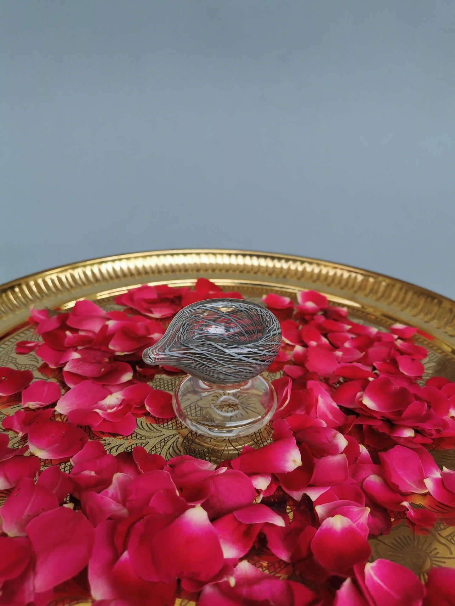 Art Glass Puja Diya- Brahmam Deep (Set of 2)
