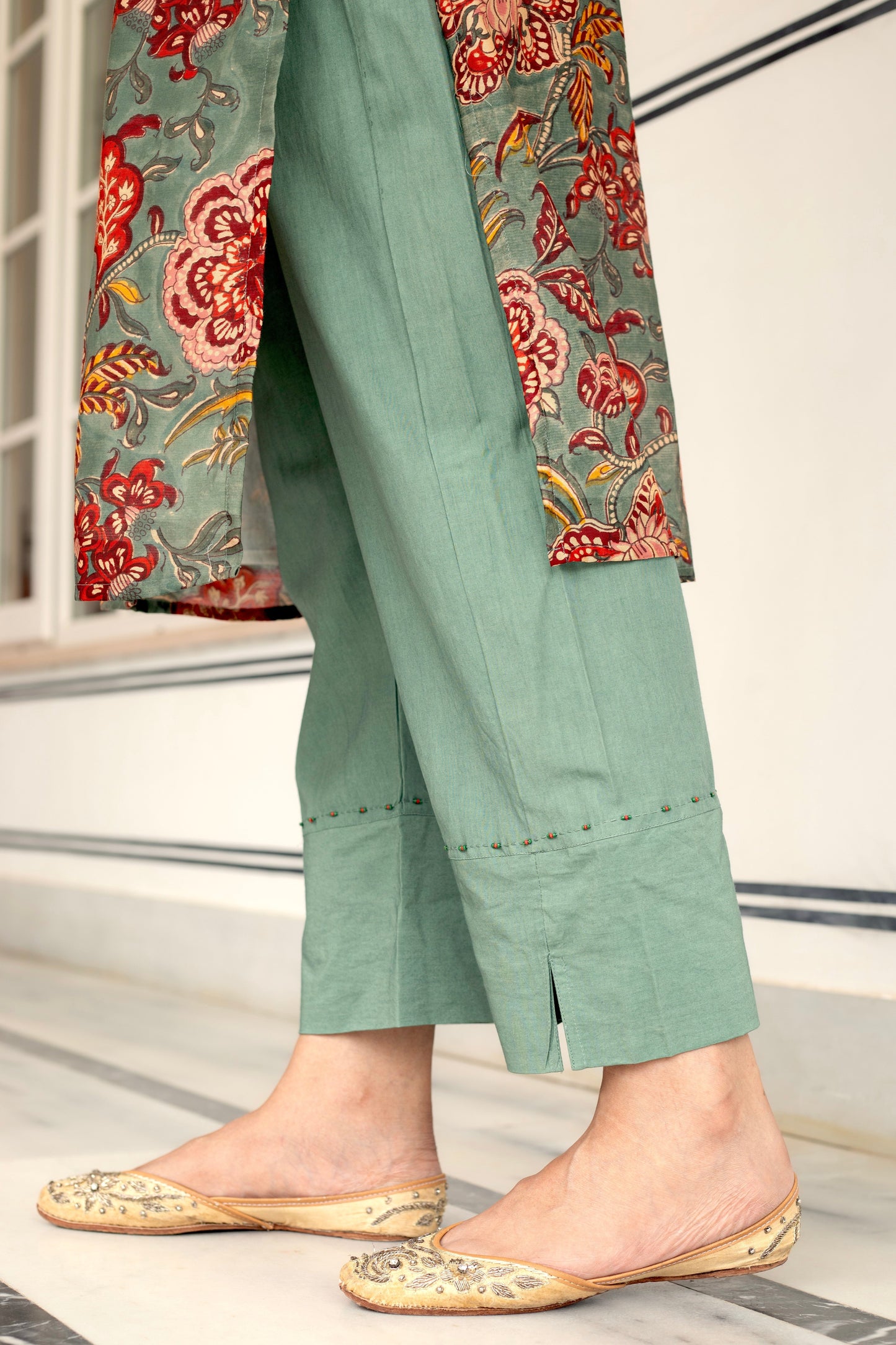 ANU SIARA CHANDERI TIE UP SUIT SET (WITH DUPATTA)