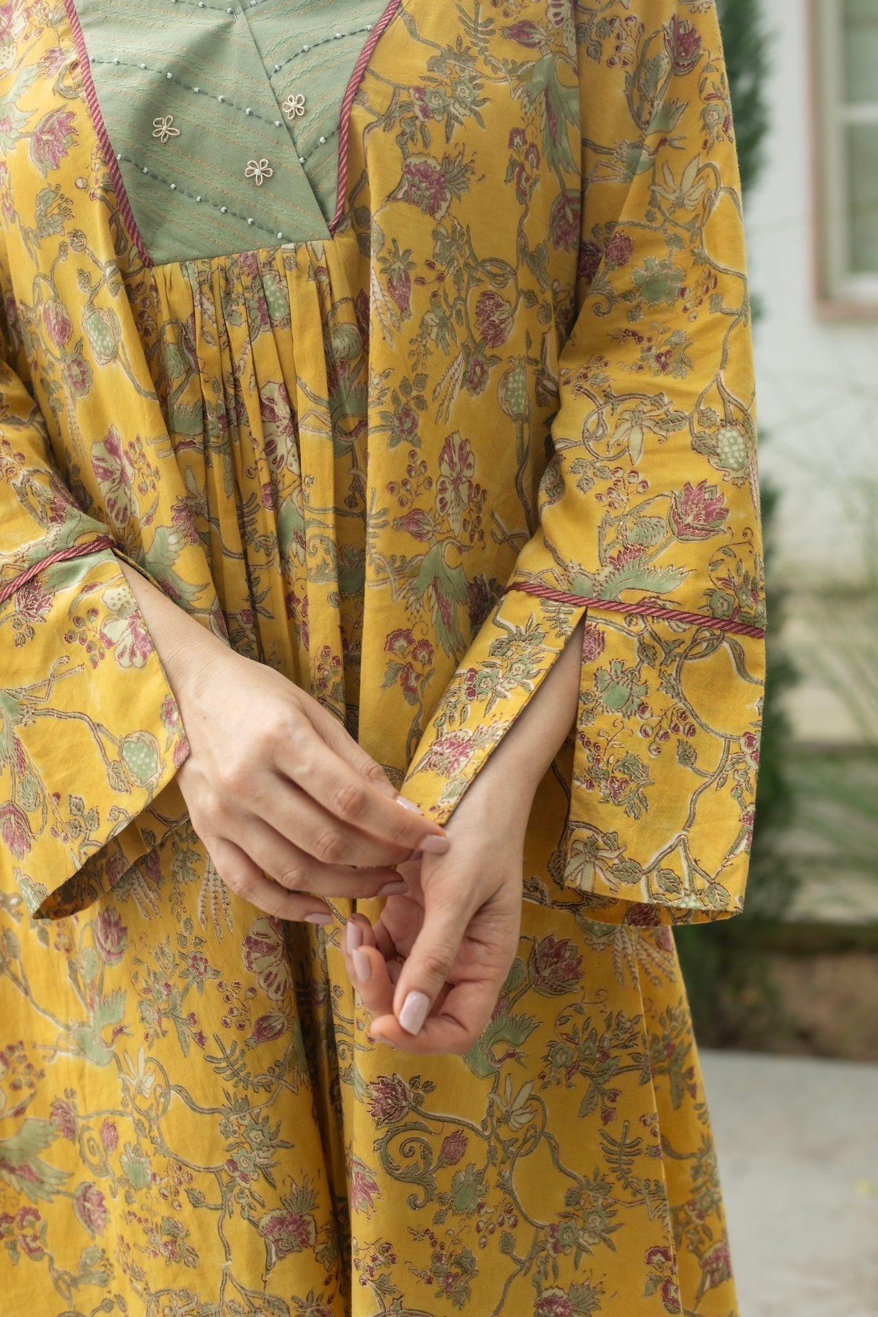 ANU ZARIN COTTON KURTA SET