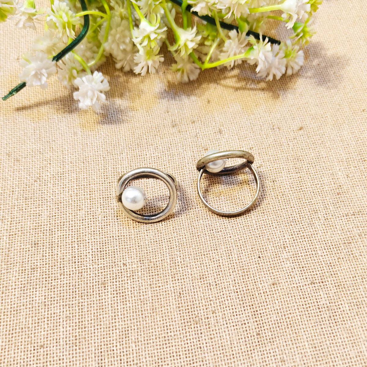 Ovia Silver Look Alike Oxidized Ring