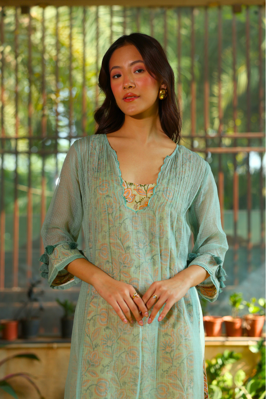 Ekam Jade Doriya Kurta Top