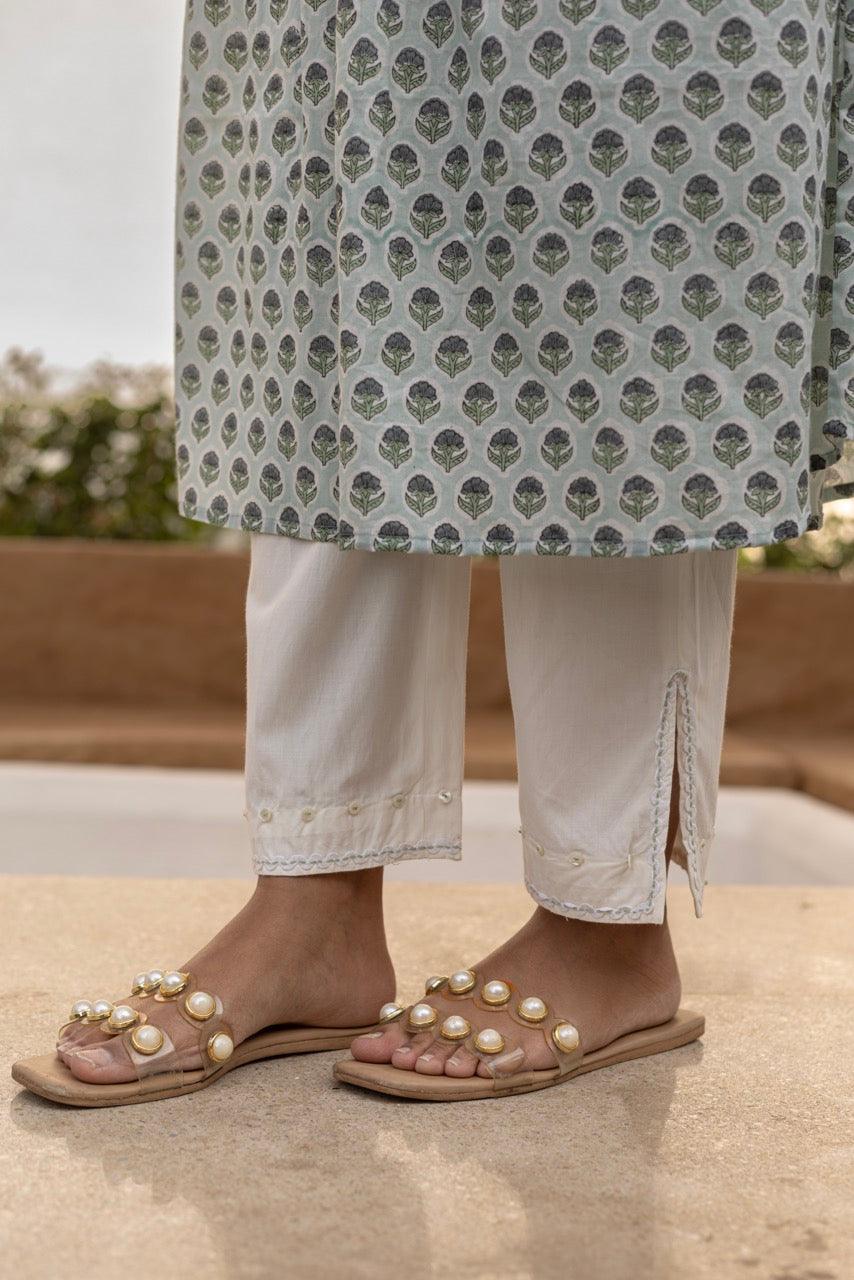 Aqua Allure Printed Kurta Set