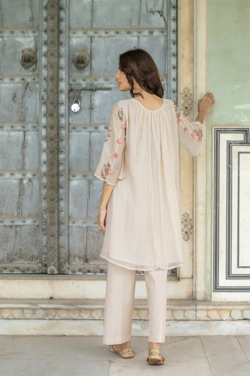 Keya Chanderi Kurta Only