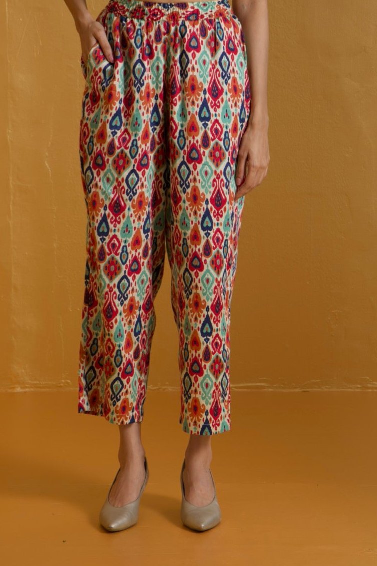 Maati Craft comfort fit pants - bohemian hues