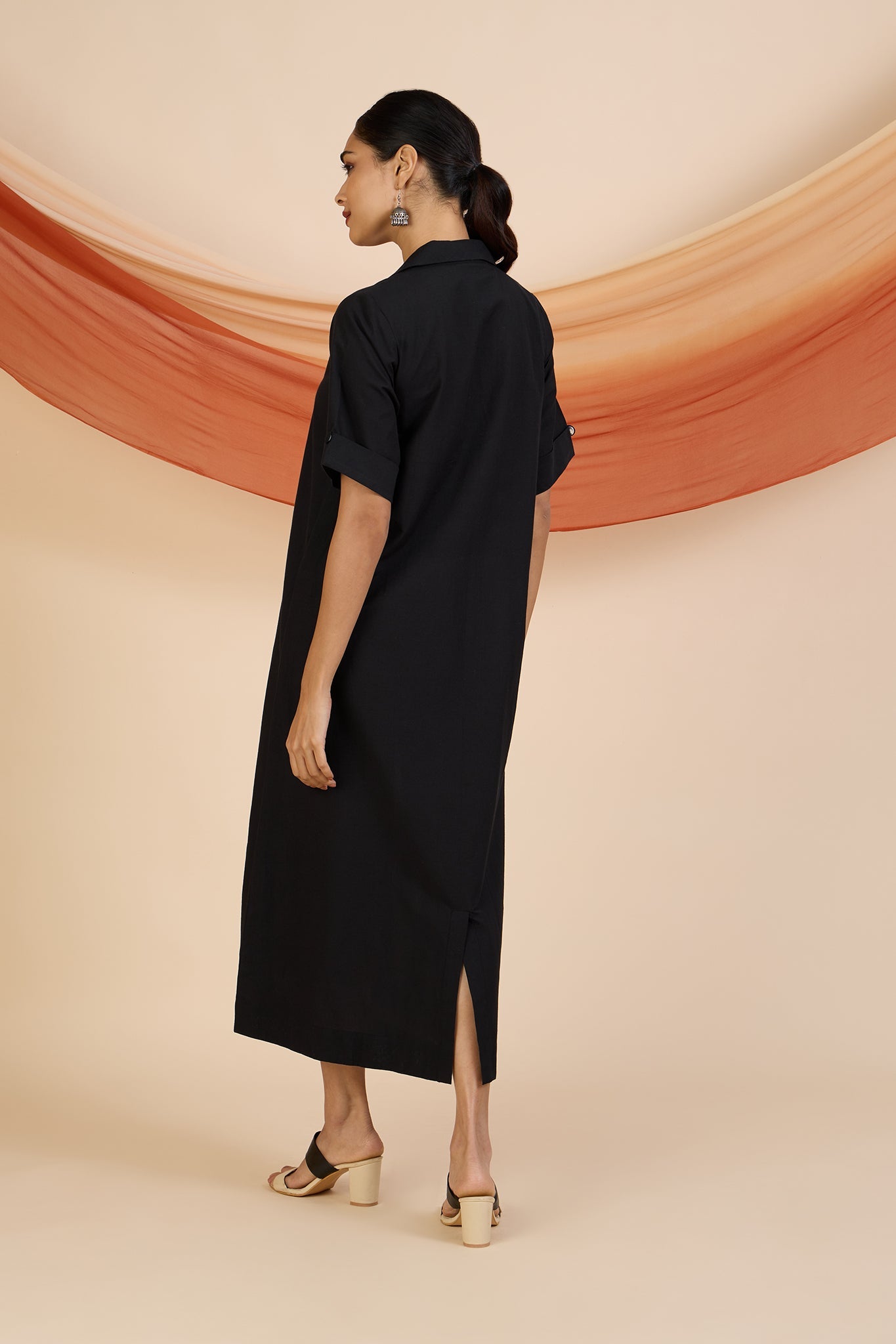 Maati Craft Timeless Noir Midi Blazer Dress