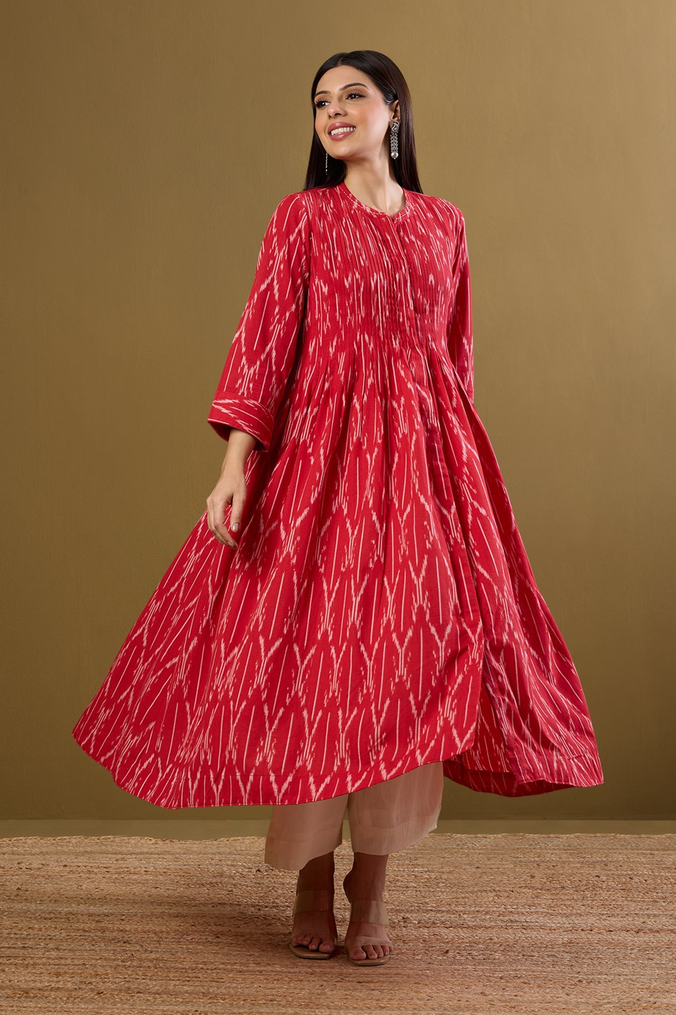 Maati Craft Ruby Whispers Infinity Pintuck Dress