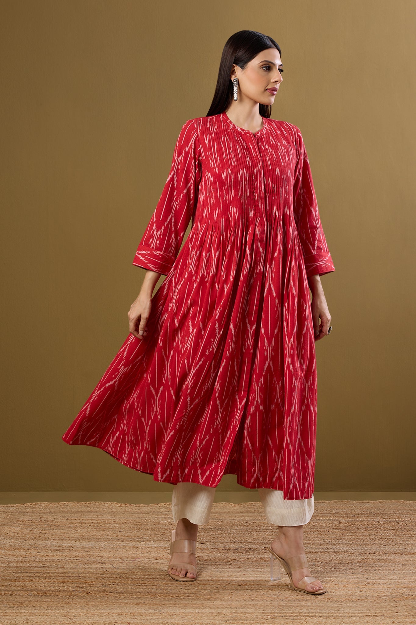 Maati Craft Ruby Whispers Infinity Pintuck Dress