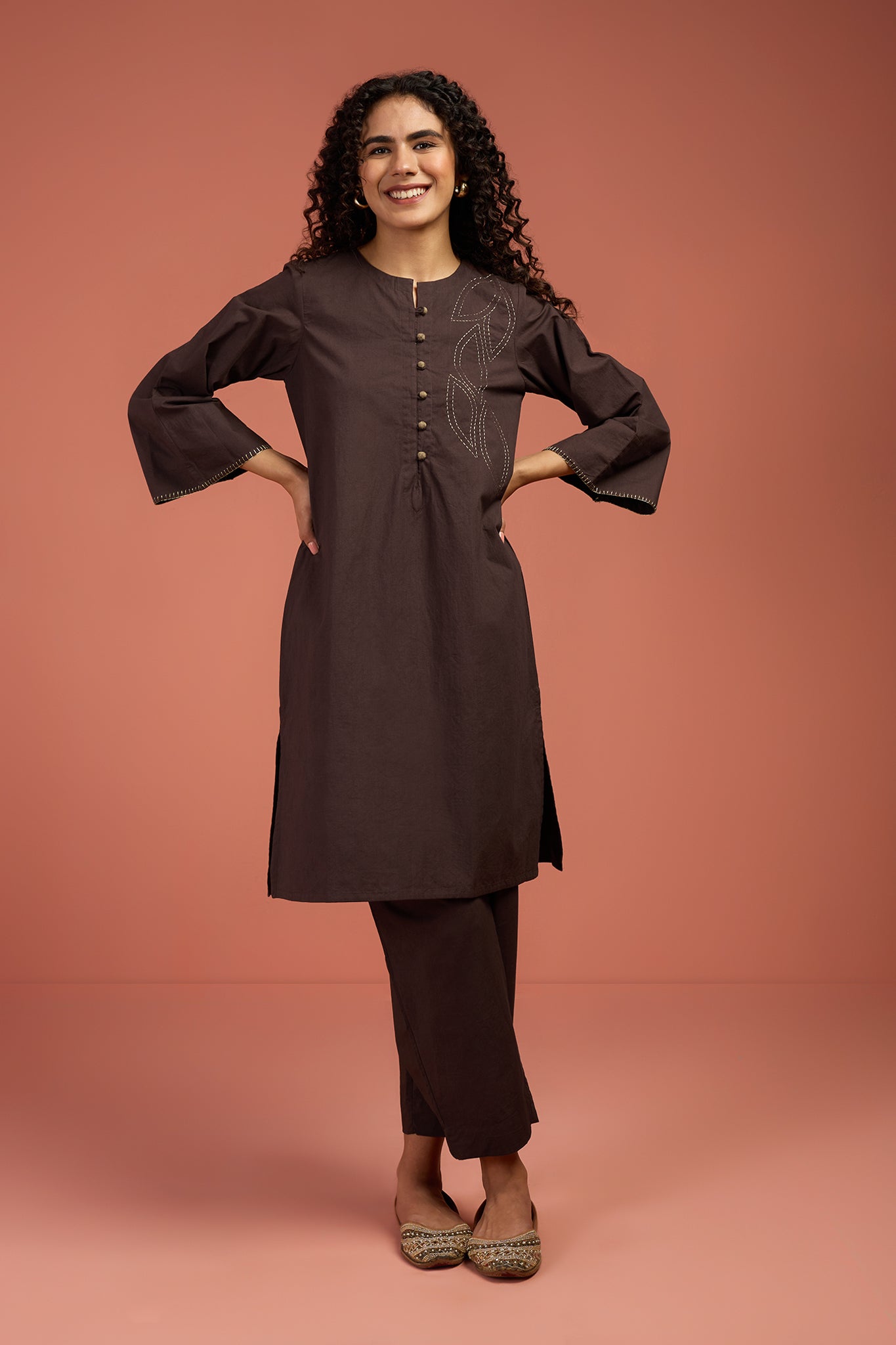 Maati Craft Co-ord Set Earthlit Charm Kurta & Pants