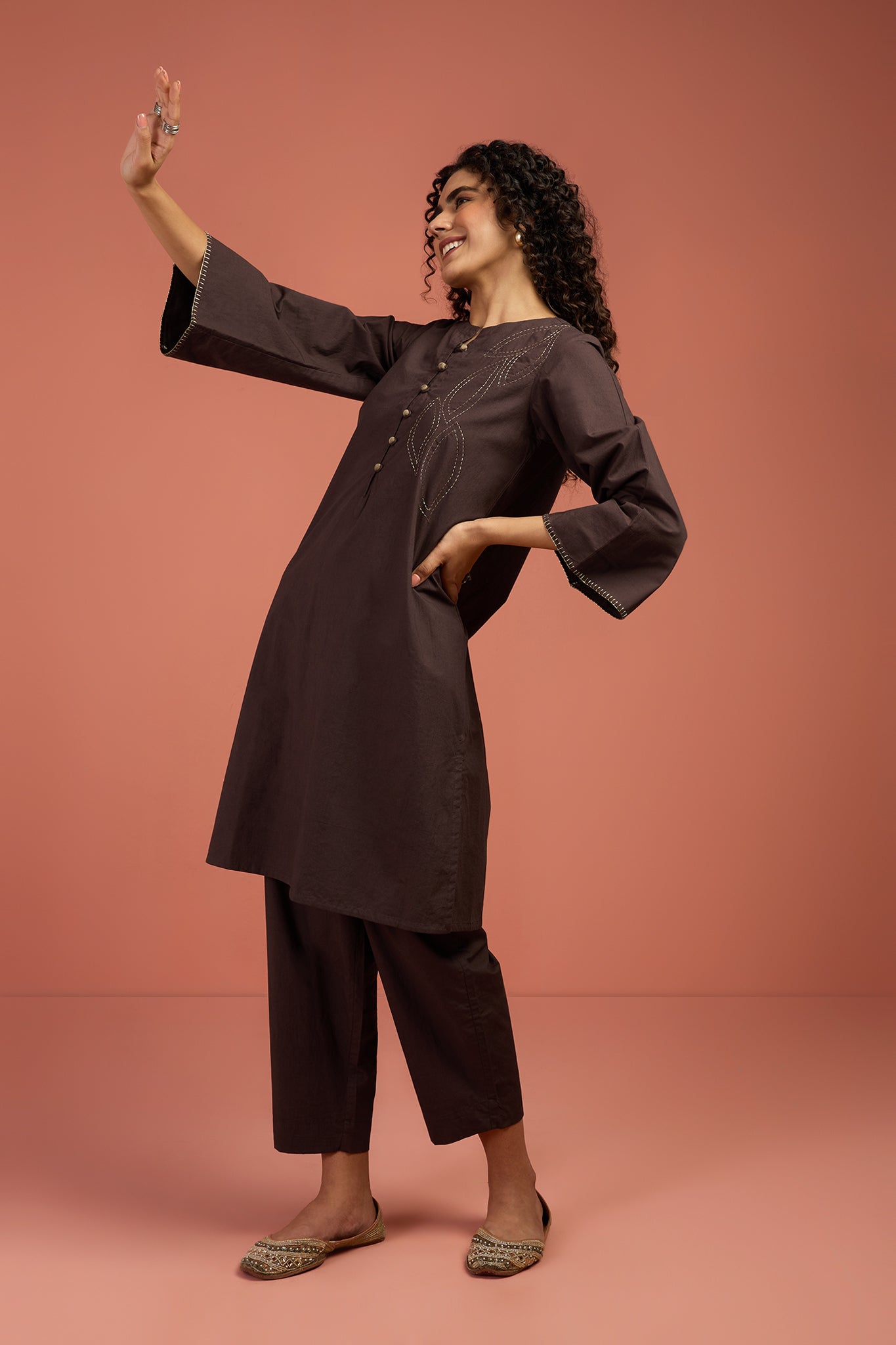 Maati Craft Co-ord Set Earthlit Charm Kurta & Pants