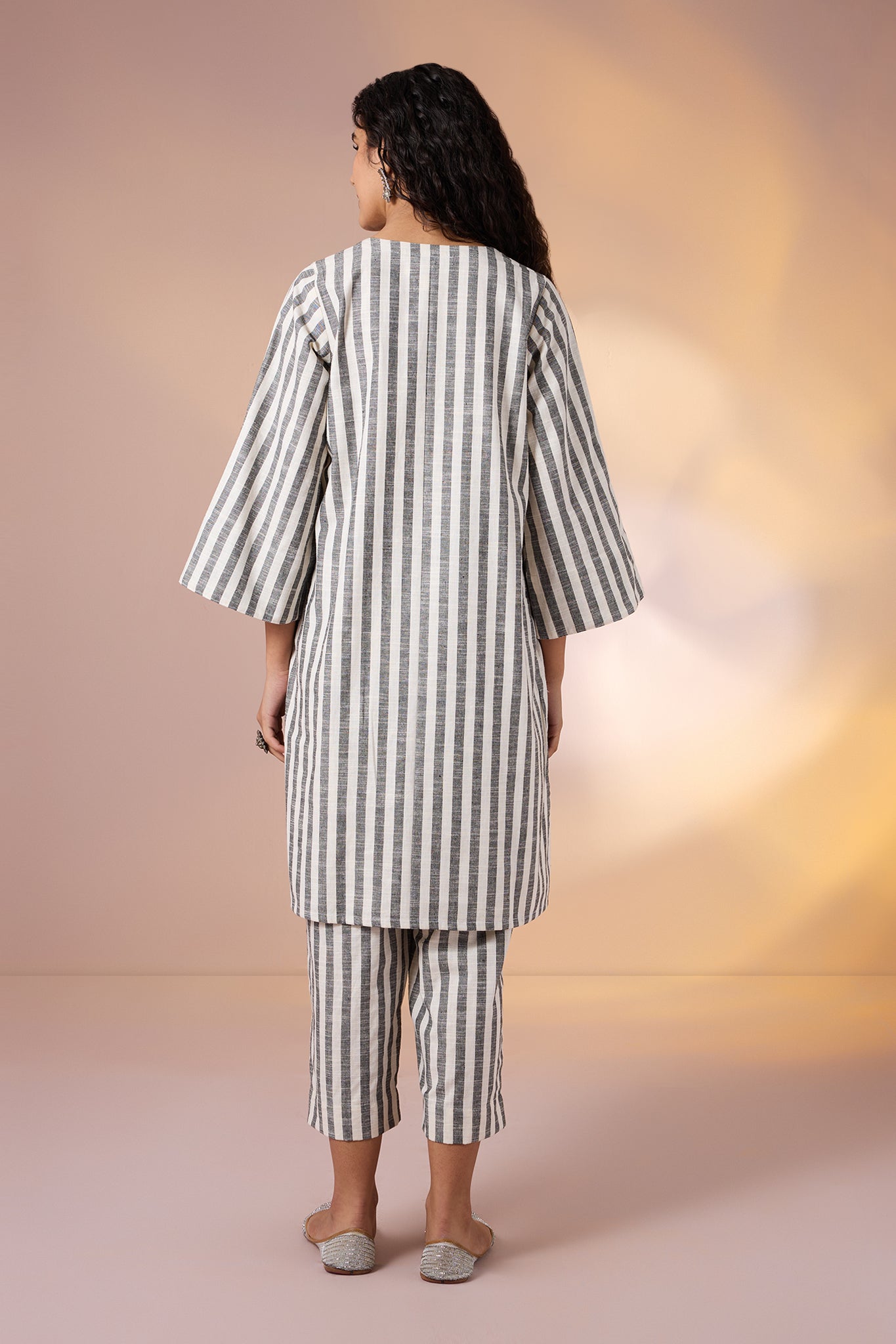 Maati Craft Co-ord Cloud Stripe Kurta & Pants