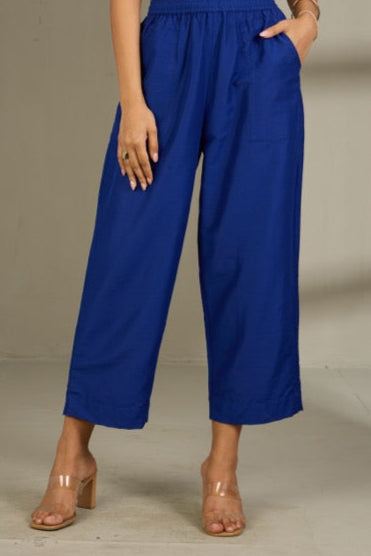 Maati Craft Co-ord Set Sapphire Majesty Long Panel Kurta (Set of 2)