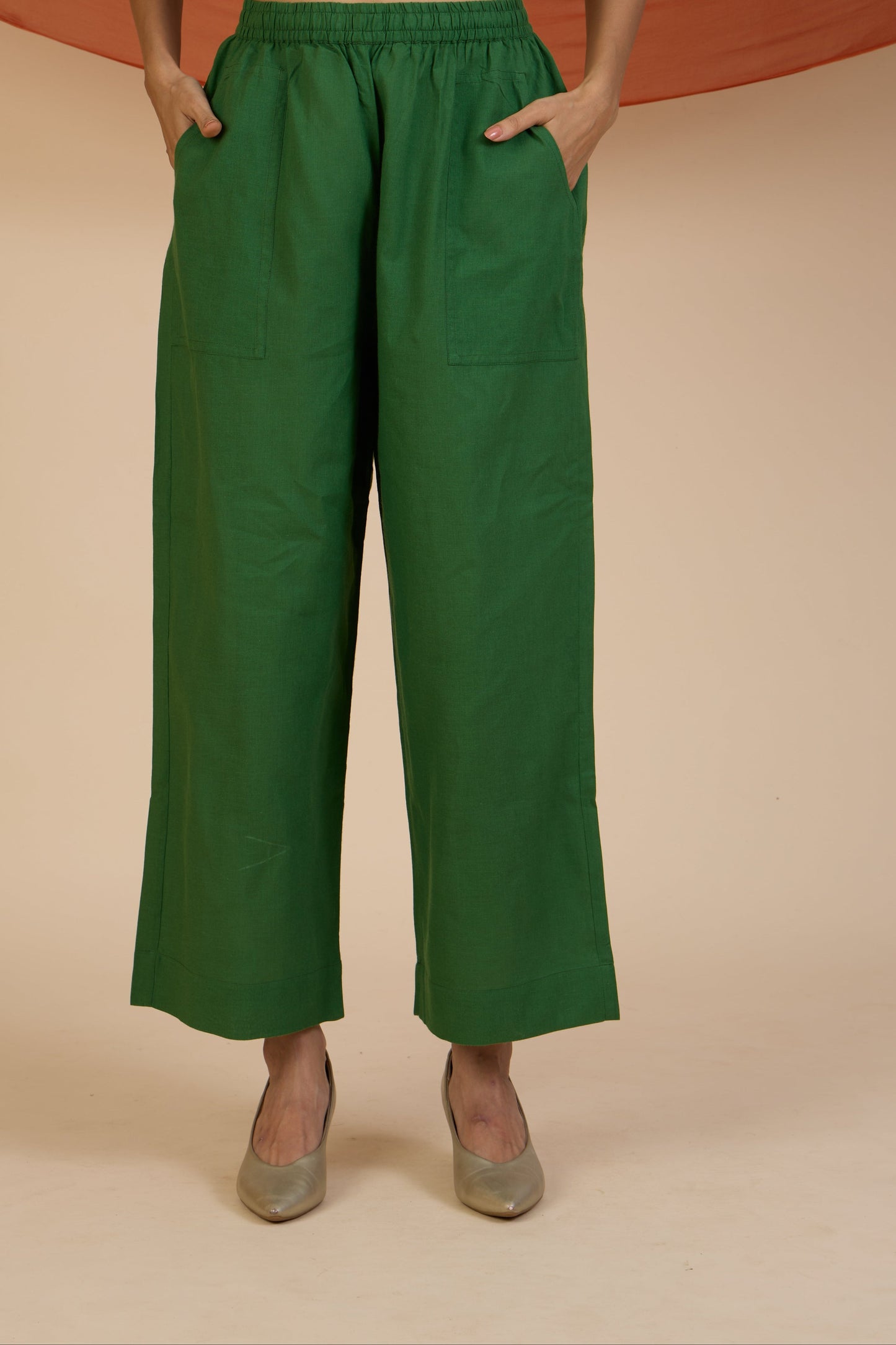 Maati Craft Co-ord Set Forest Carnival Long Kurta with Side Twist & Applique