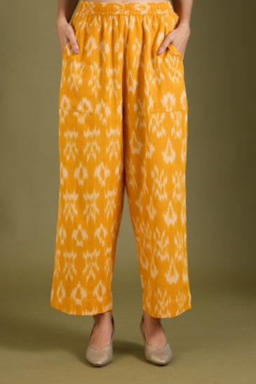 Maati Craft Co-ord Set Gilded Marigold Radiance Long Panel Kurta (Set of 2)